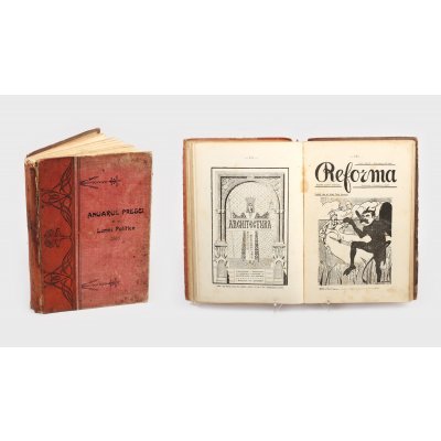 Anuarul presei și al lumii politice, 1908, conținând texte de interes general, administrativ, poezii și articole despre personalități și instituții