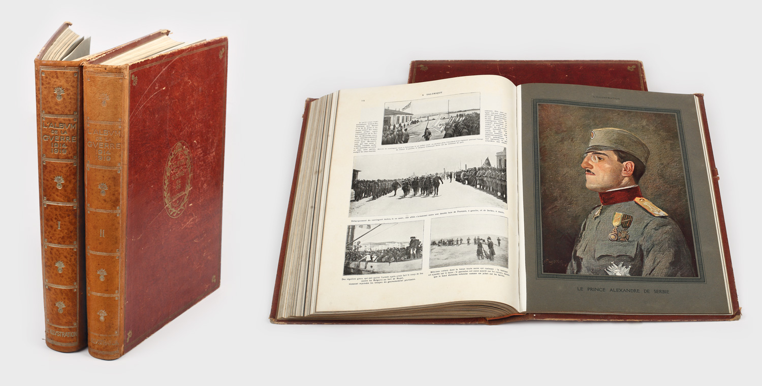 Albumul Războiului 1914-1919, ediție de lux în 2 volume, în cutie de catifea albastră, 1924