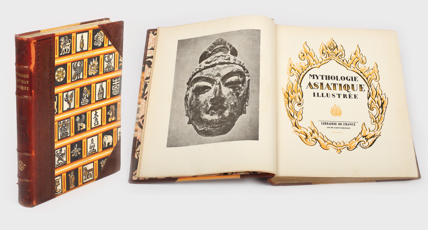 Mitologia asiatică ilustrată, album de colecție conținând ilustrații de artă asiatică, 1928
