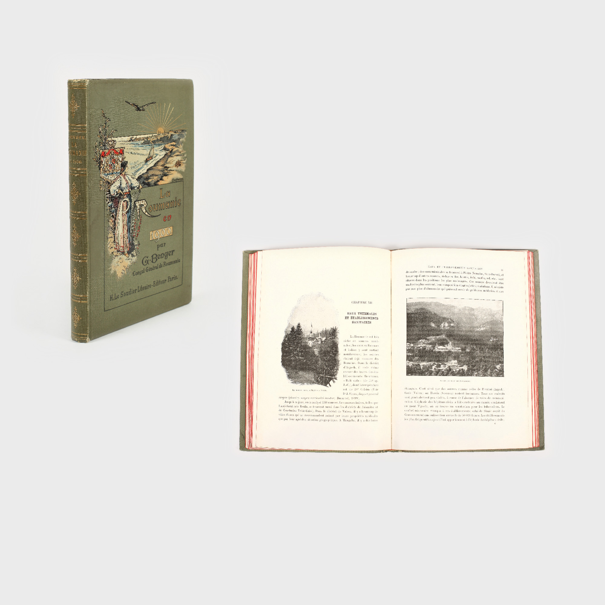 La Roumanie en 1900, album publicat de G. Benger, consulul României la Stuttgart, conţinând două fotogravuri ale Majestăţilor Sale Regele Carol I şi Regina Elisabeta
