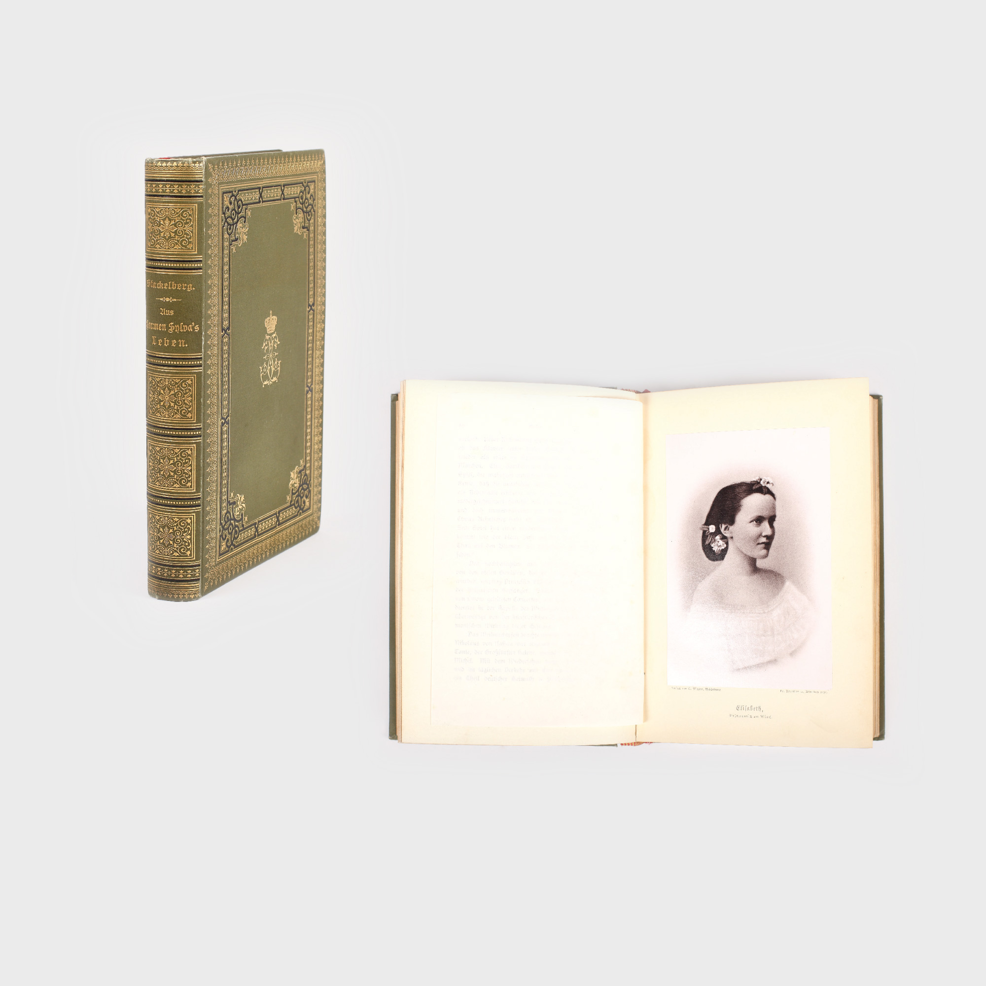 Aus Carmen Sylva's Leben (Viaţa lui Carmen Sylva), biografie de Natalie Freiin Stackerlberg, 1889
