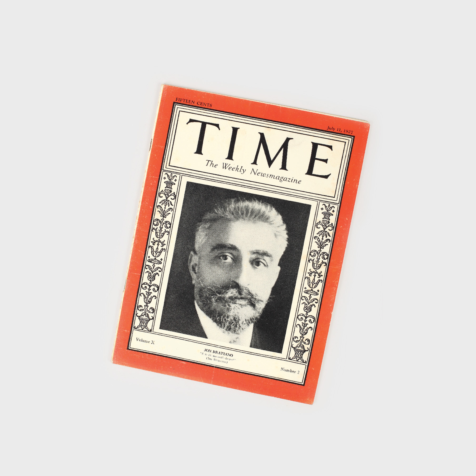 Revista "Time", cu Ion I.C. Brătianu pe copertă, 11 iulie 1927