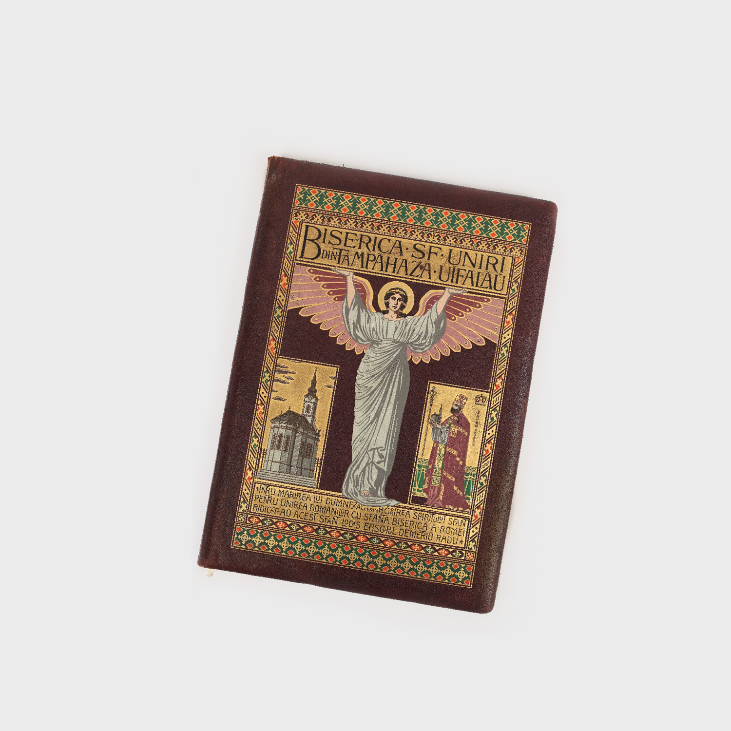 Biserica Sfântu Uniri din Tâmpăhaza-Uifalău, monografie istorică scrisă de dr. Iacob Radu, purtând dedicaţia olografă a a Episcopului Demetriu Radu