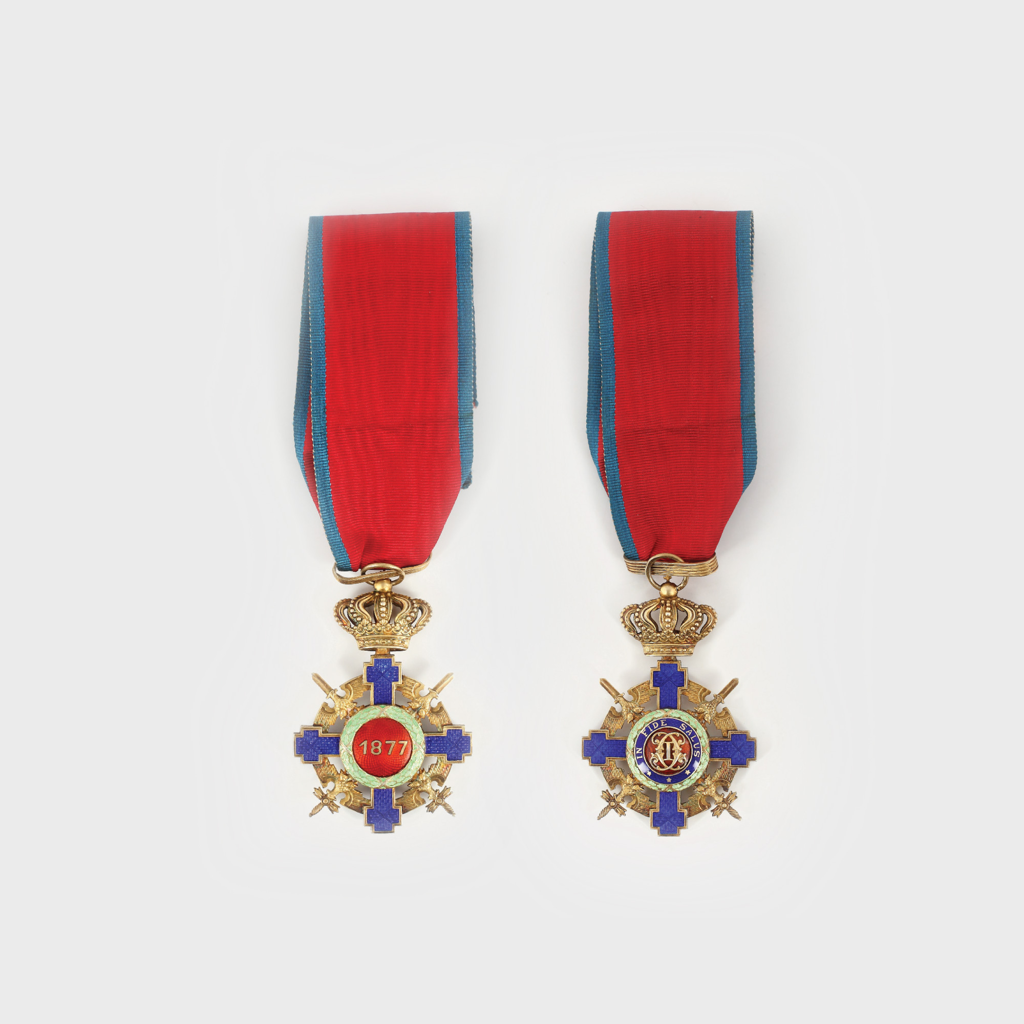 Ordinul Steaua României, în grad de Comandor, cu spade și panglică de virtutea militară, 1941