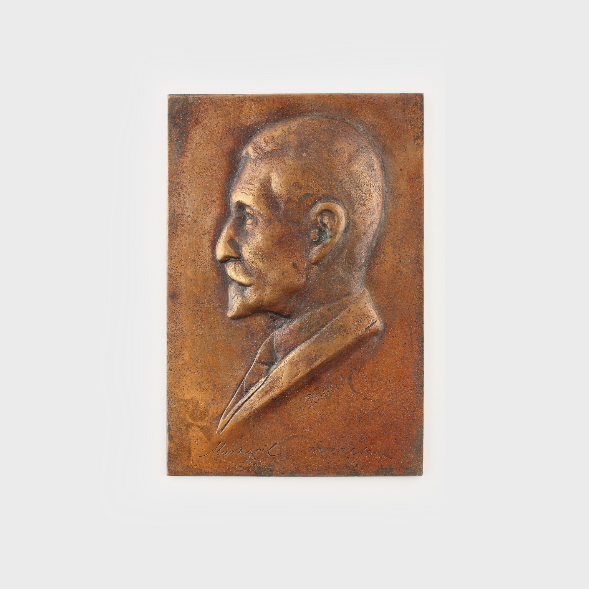 Plachetă Mareşalul Alexandru Averescu, realizată de sculptorul-gravor Géza Rubletzky
