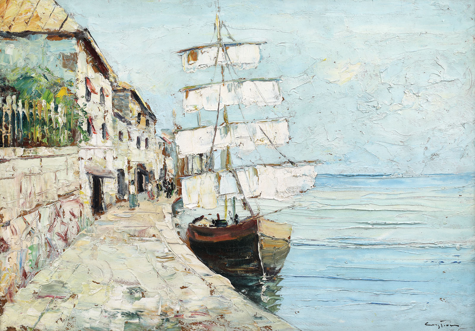 In the harbour