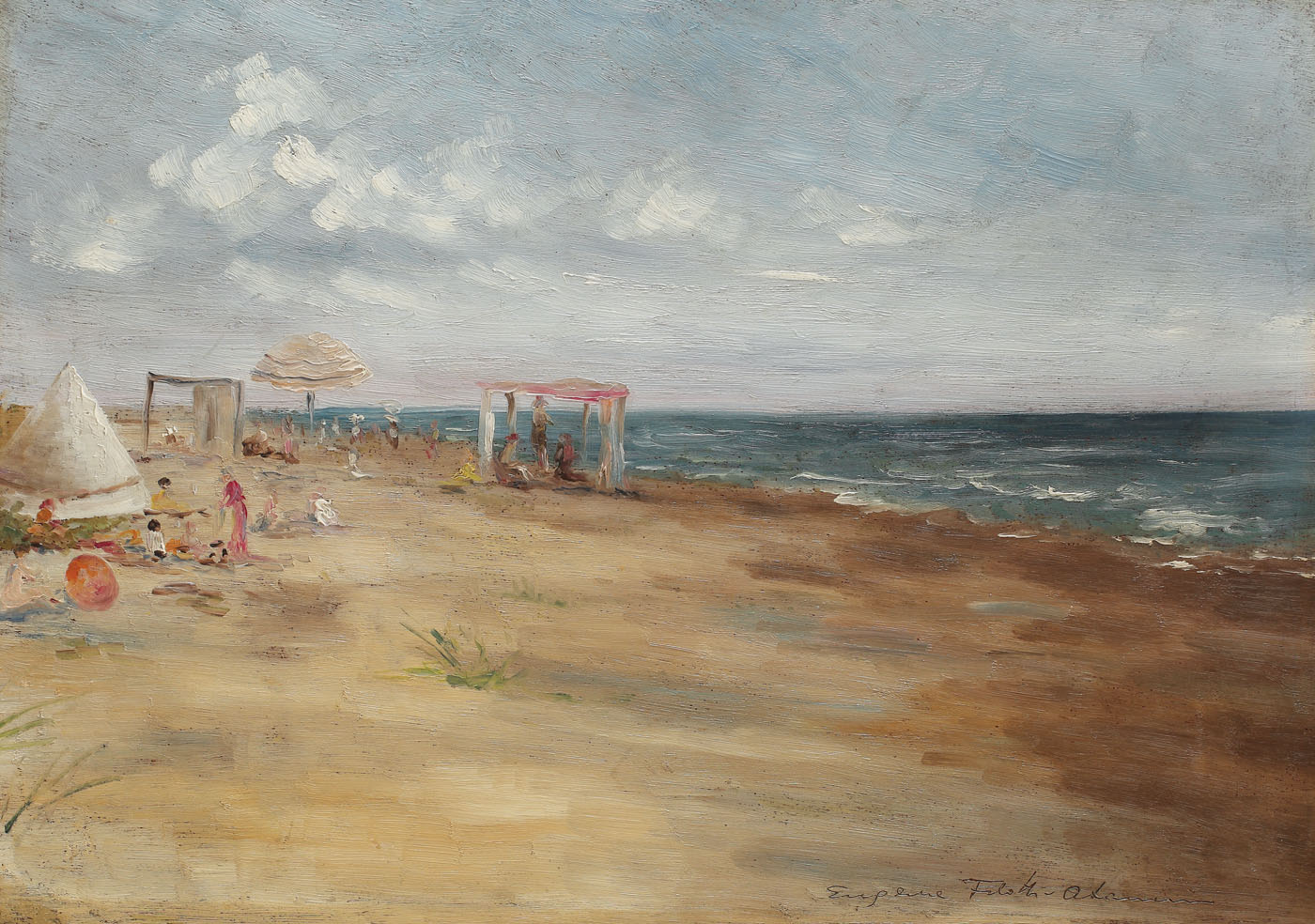 La plajă