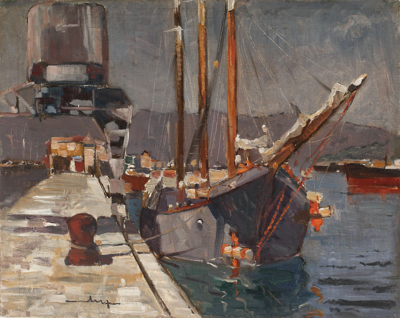 În port