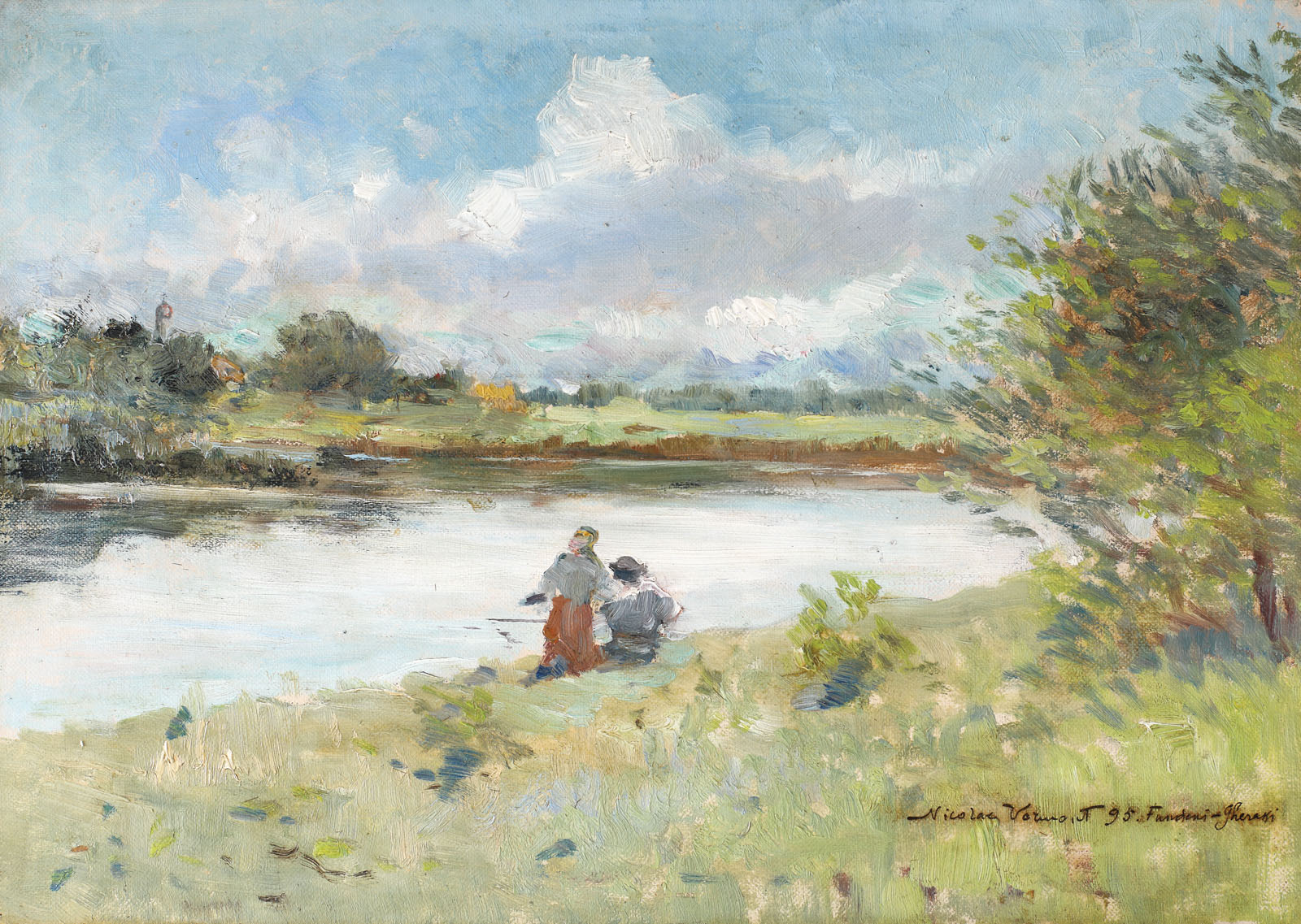 Pe malul râului