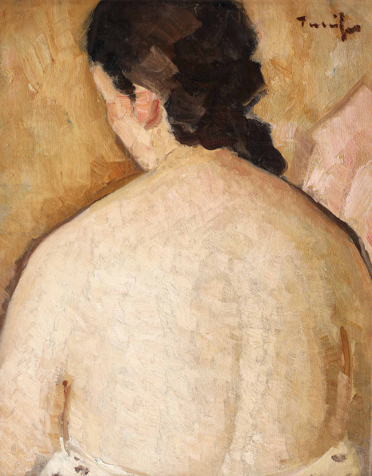 The back of a nude