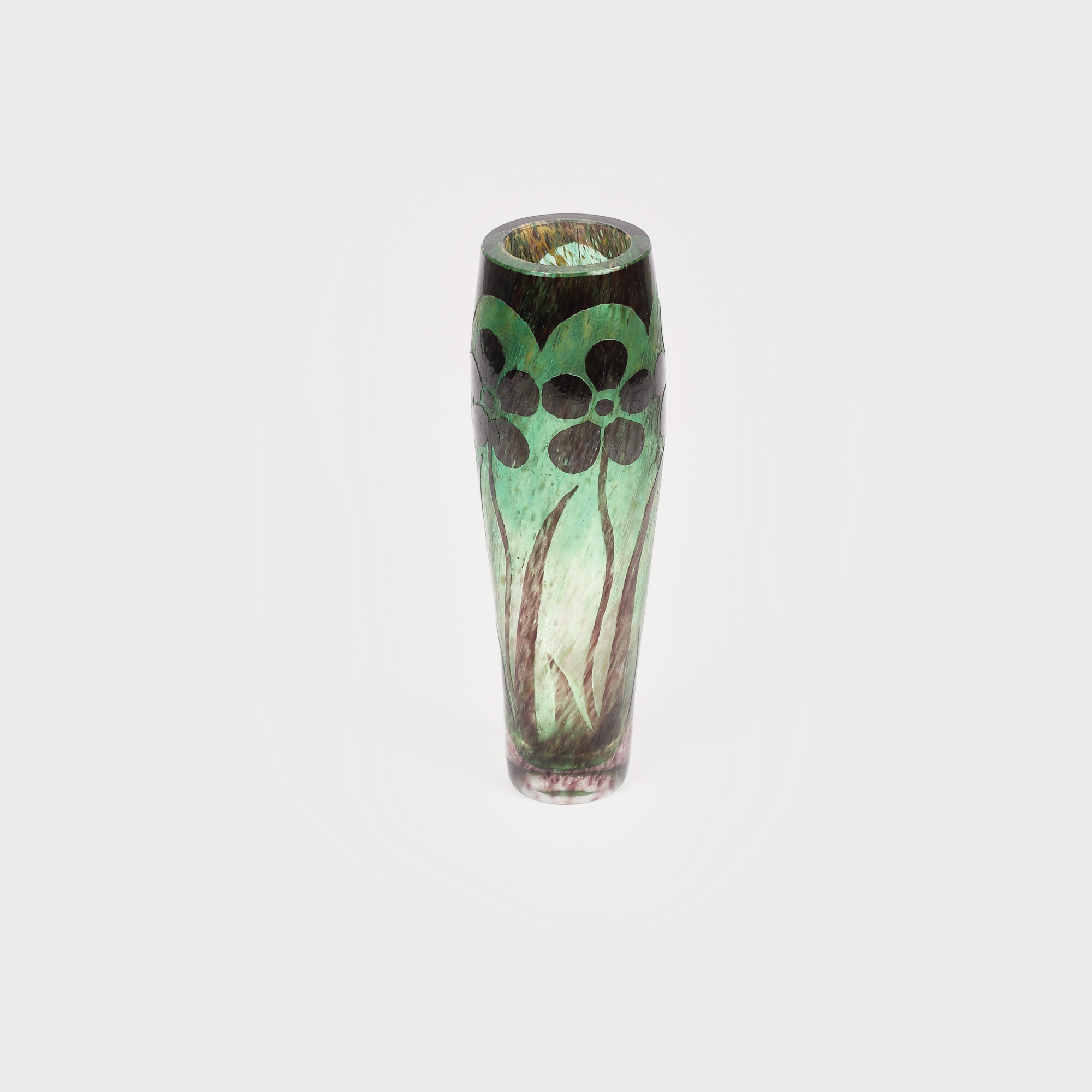 Solifloră Schneider, decorată cu flori stilizate, 1925-1930