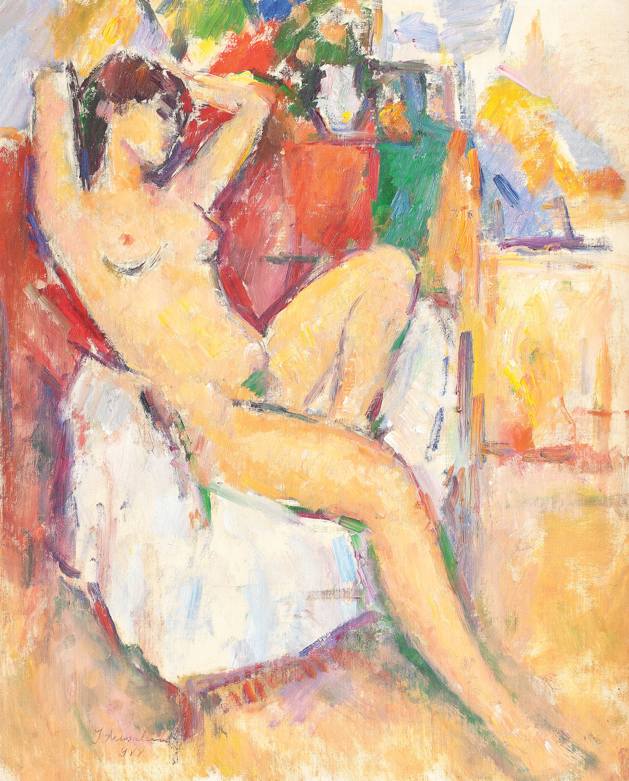 Nude in the armchair