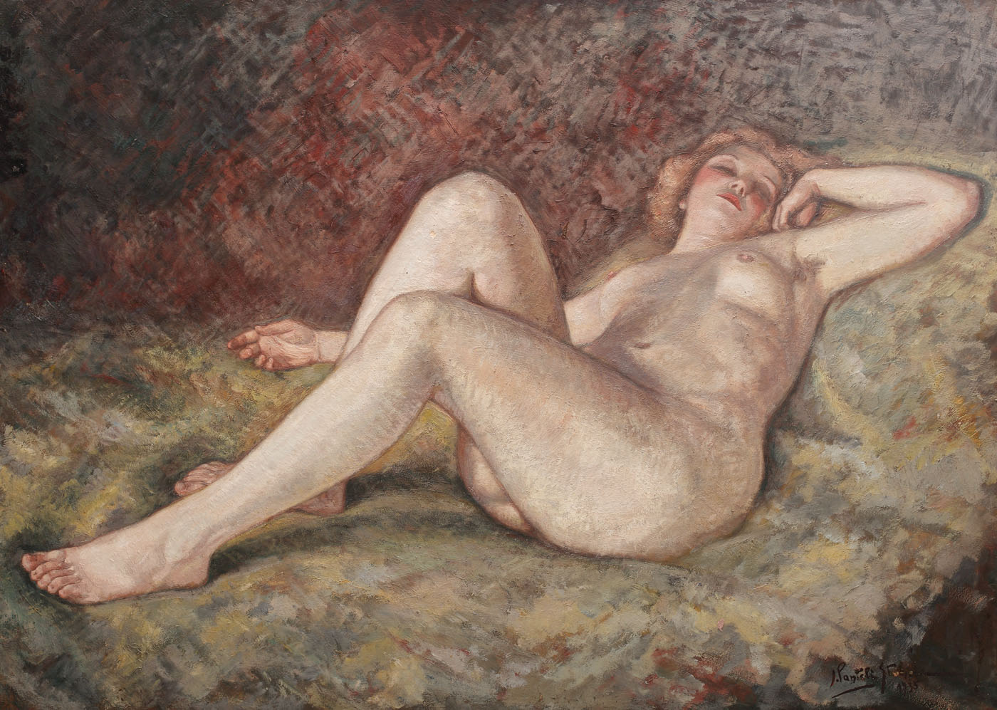 Nud pe divan
