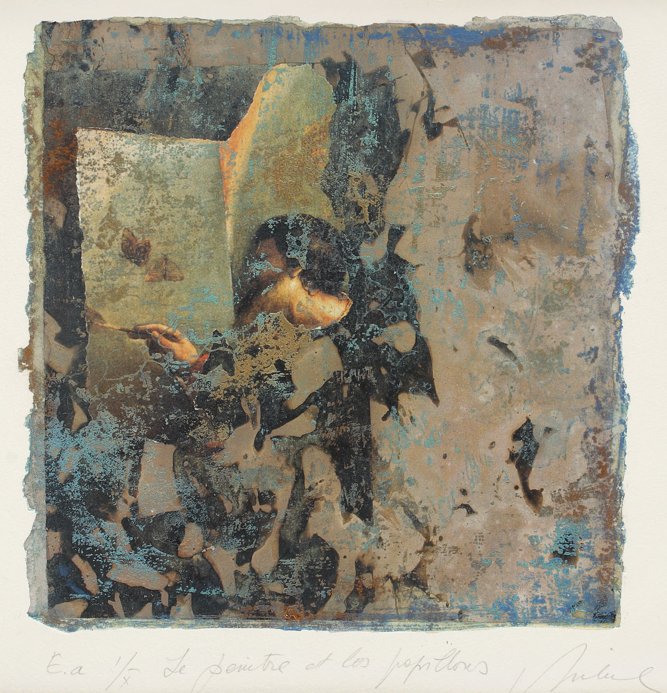 Le peintre et les papillons