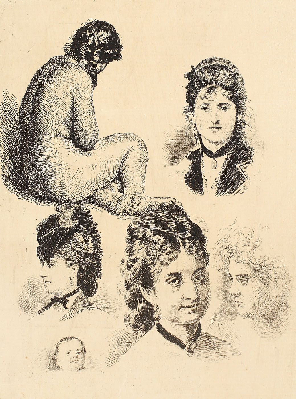 Cinci figuri şi un nud