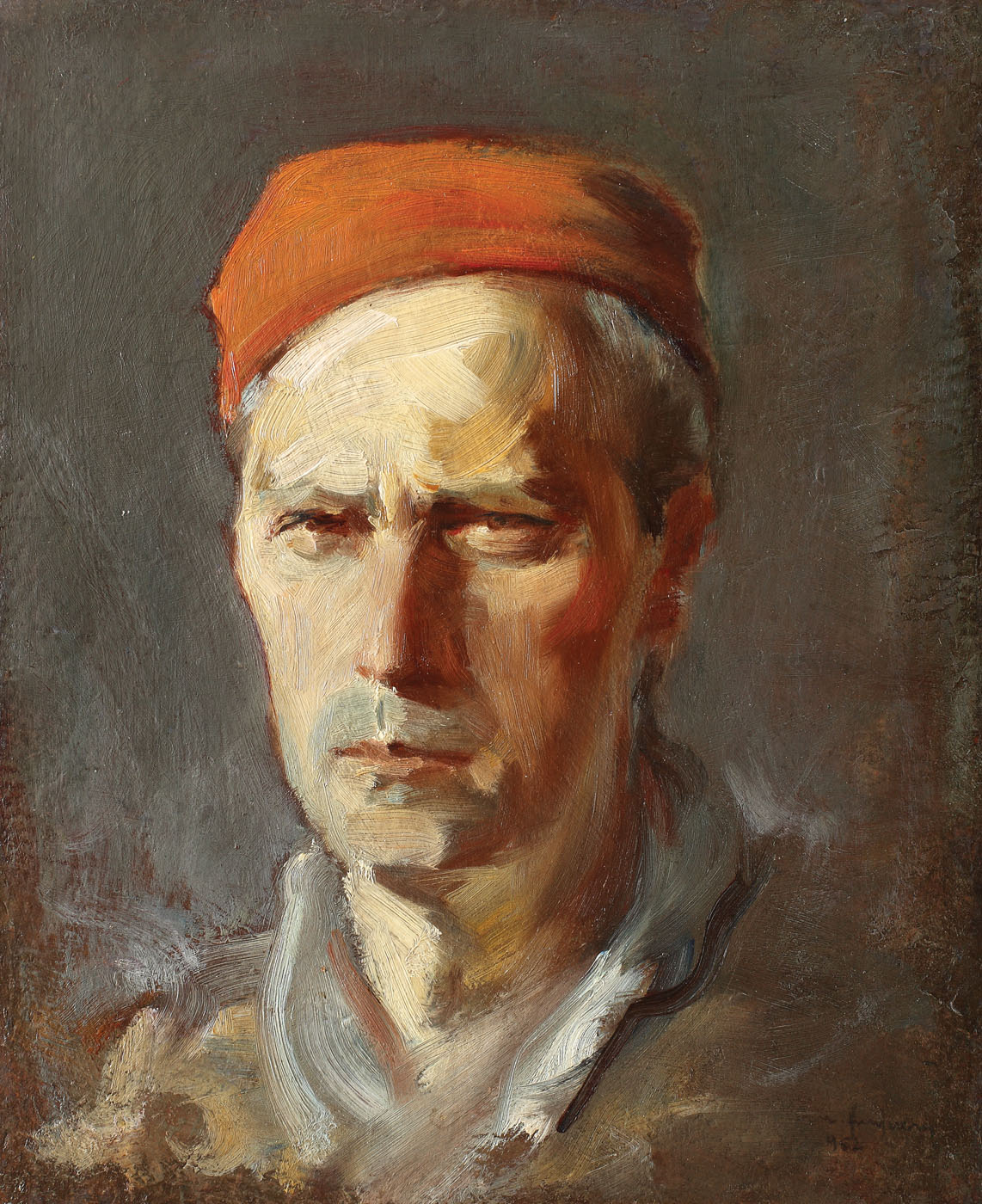 Autoportret cu fes roşu