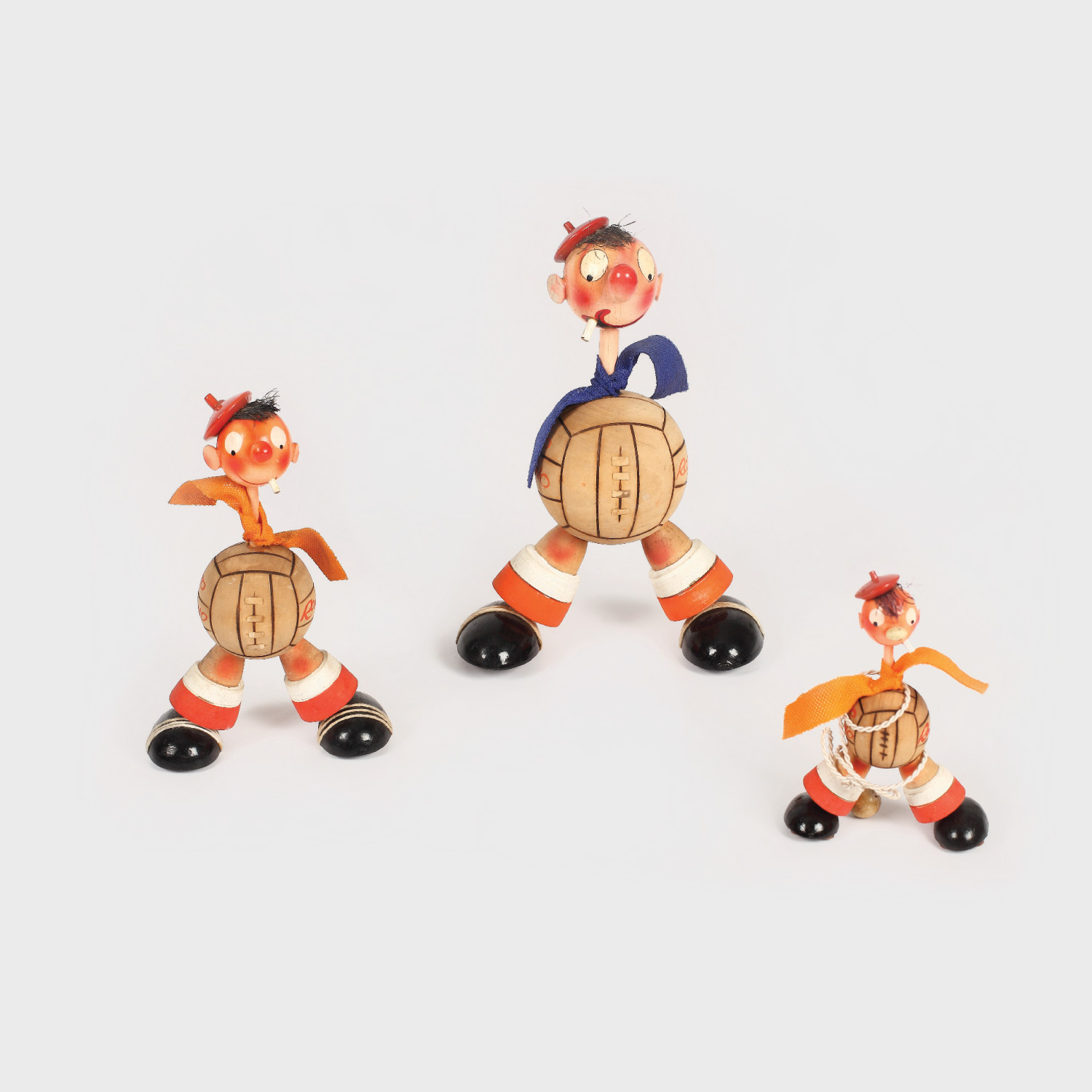 Iliuță Pronosport, mascota Loto-Prono, anii '70, lot format din 3 figurine
