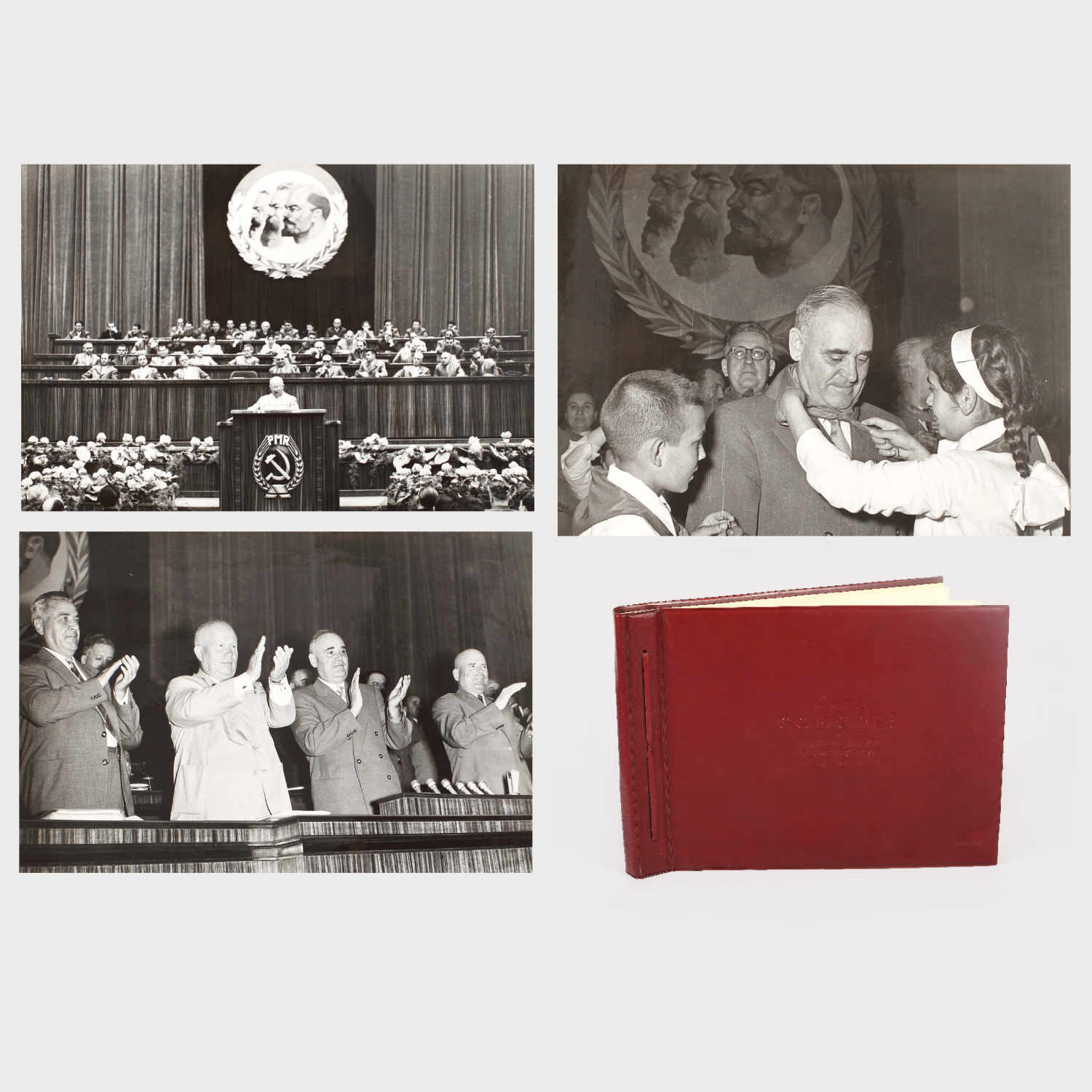 Al III-lea Congres al Partidului Român, iunie 1960, album cu 55 de fotografii