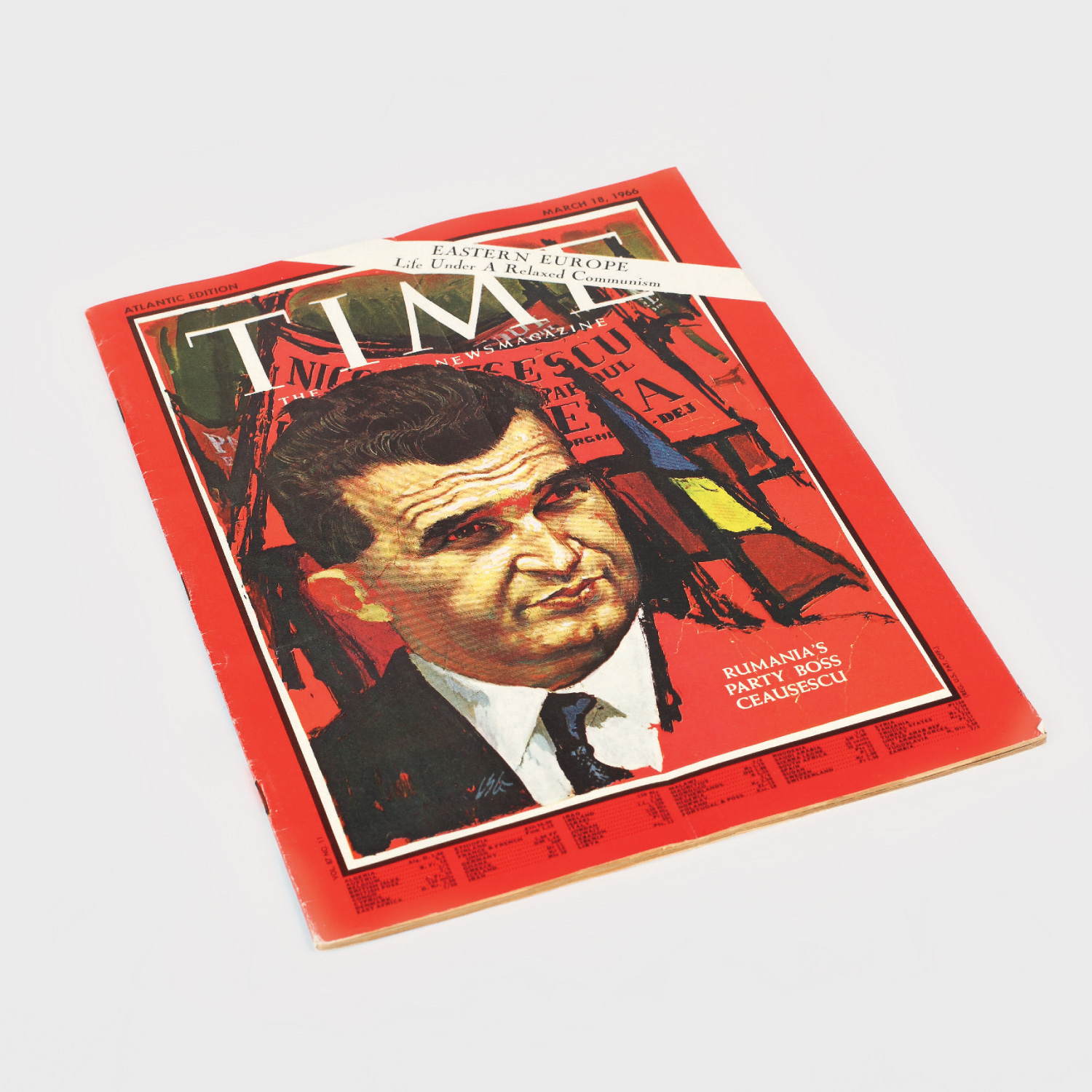 Revista "Time", număr dedicat ascensiunii la putere a lui Nicolae Ceaușescu, 18 martie 1966