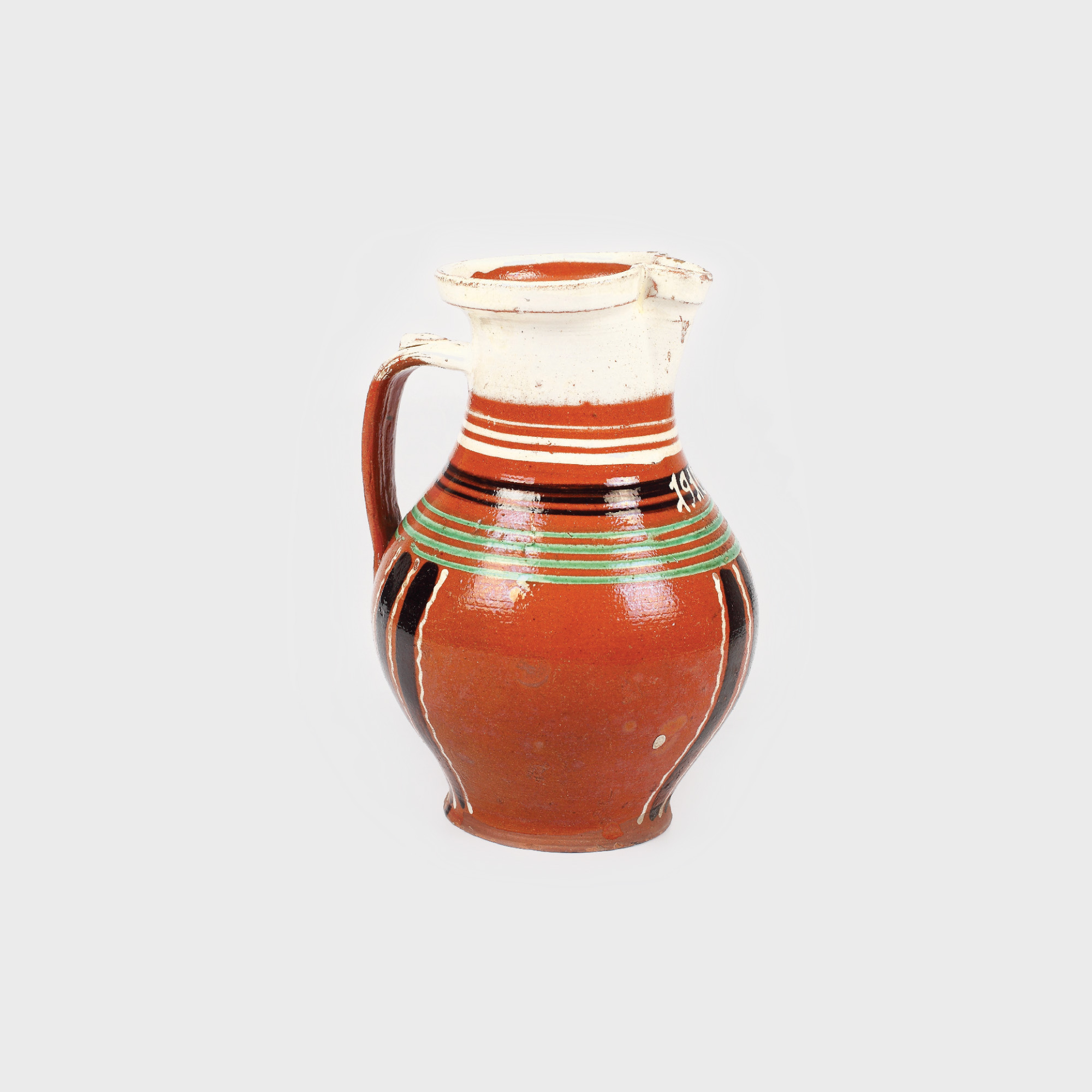 Cană pentru vin, manufactură de Turda, 1910