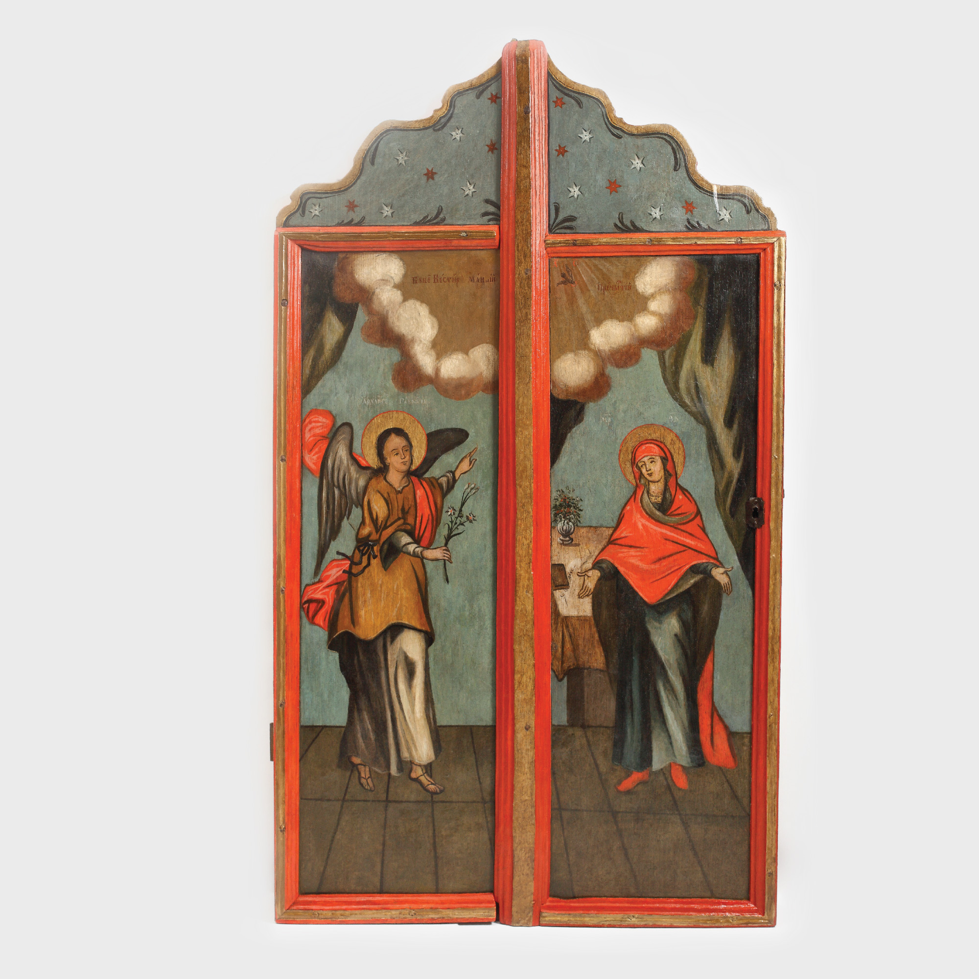 Porţi împărăteşti, reprezentând "Buna Vestire", atelier bănățean, sec. XVIII