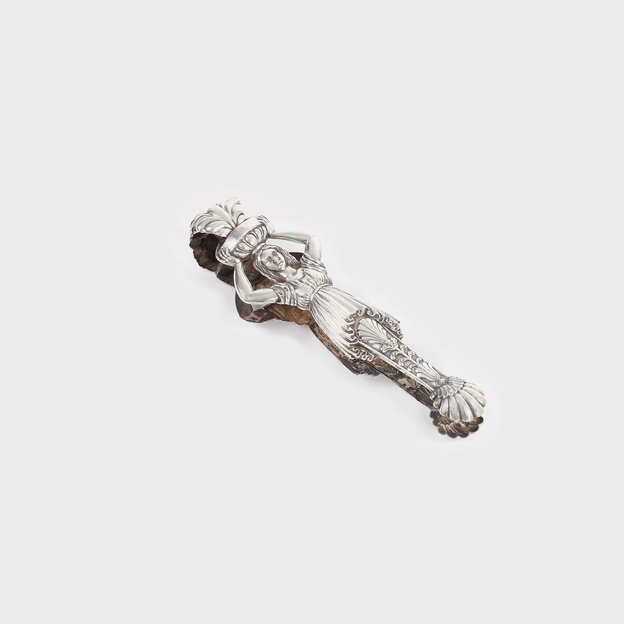 Cleşte Neoclasic din argint Jakob Weiss, pentru zahăr, cca. 1833-1840