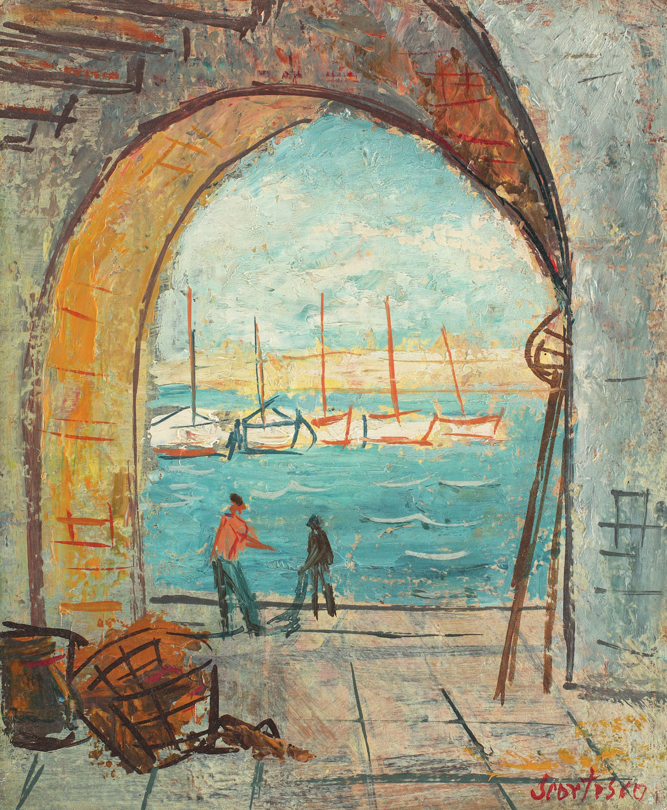 Pescari în Villefranche
