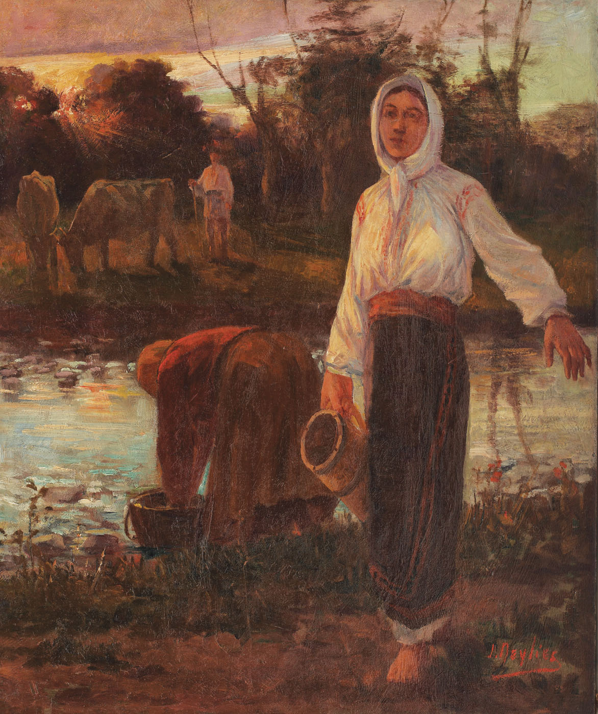De la râu