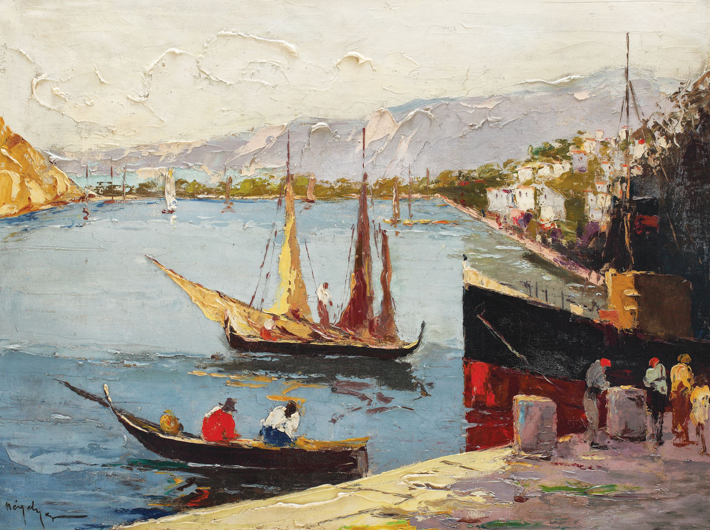 În port