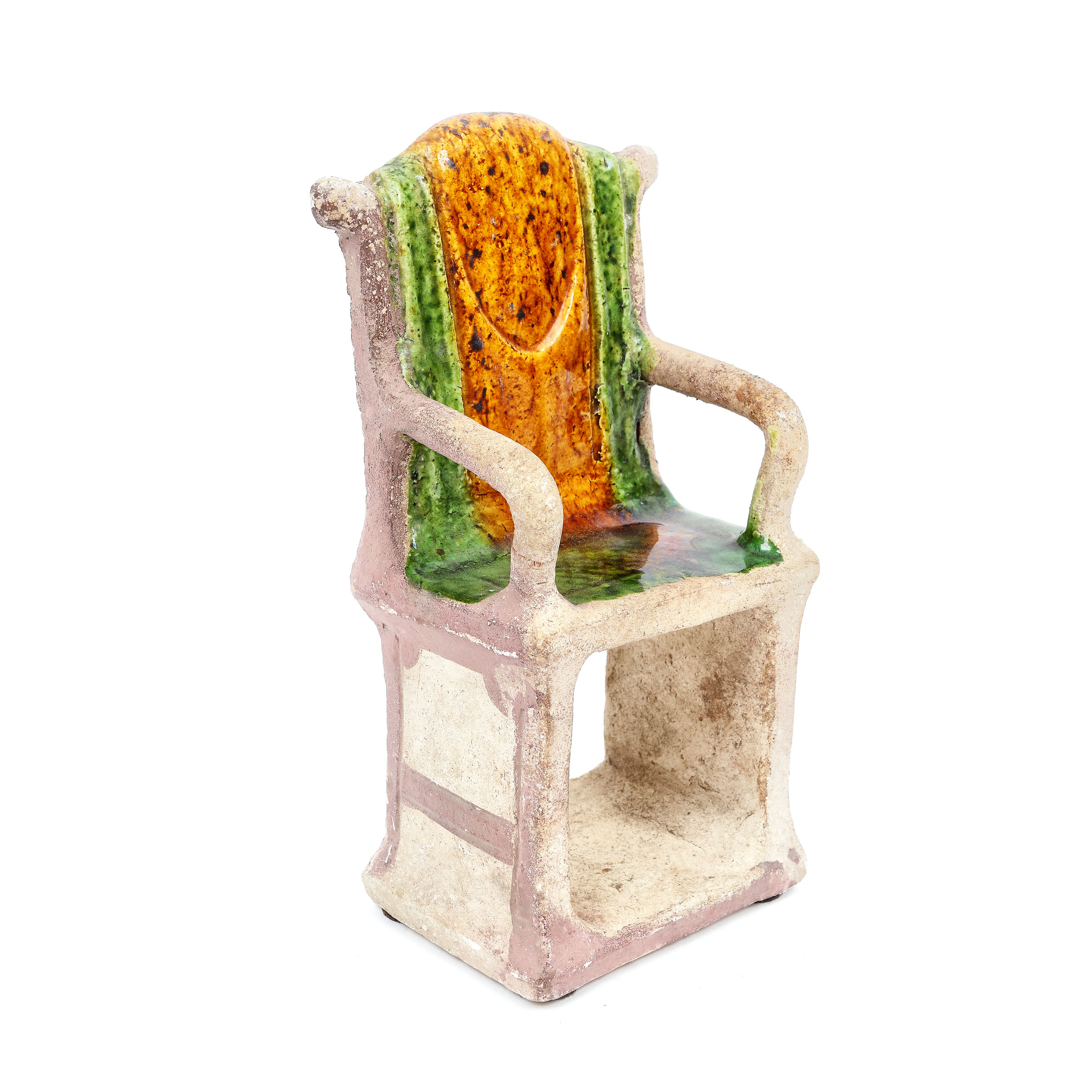 Miniature terracotta throne, the Ming Era, China, circa 1368-1644