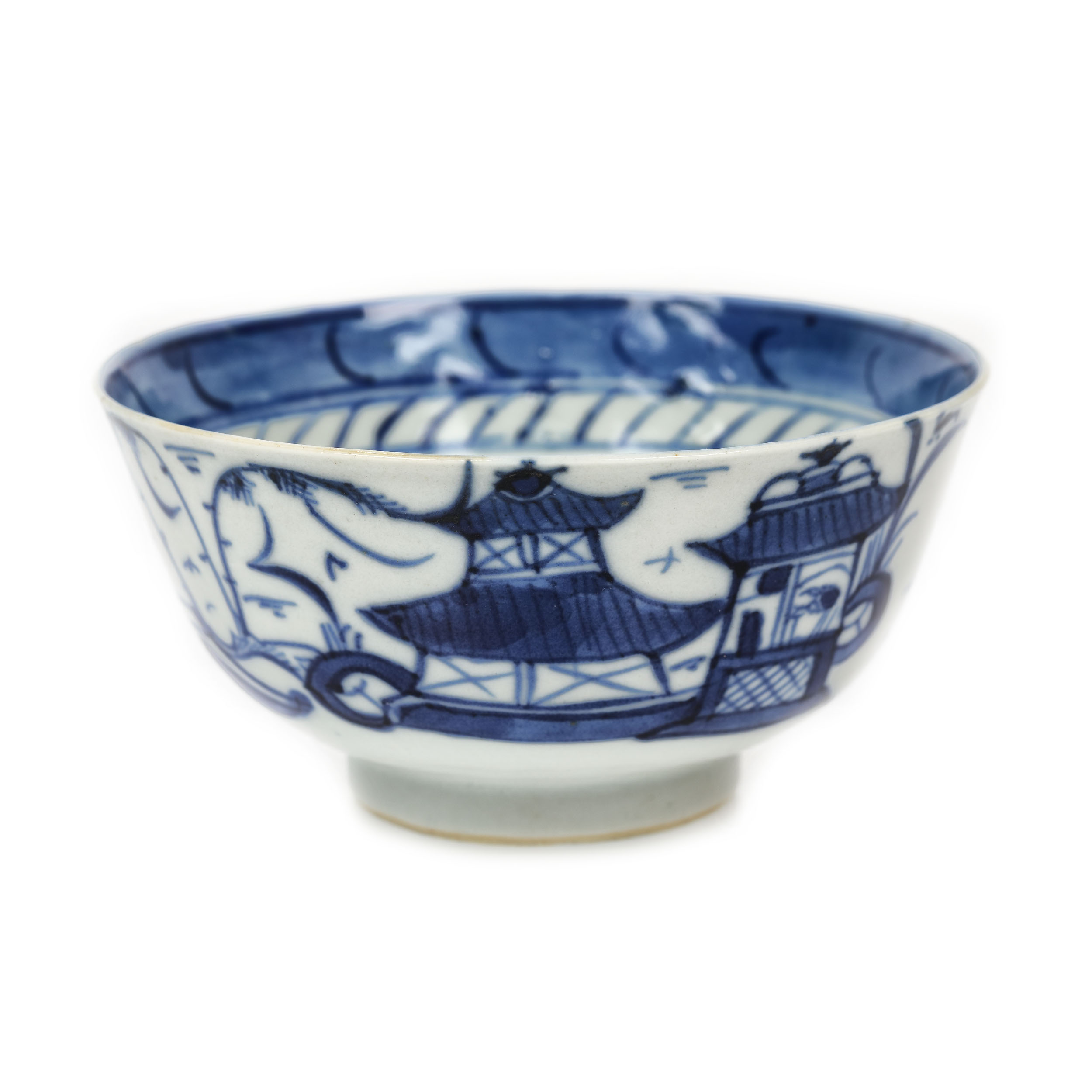 Bol din porțelan, purtând marca ”Yu” și marca ”frunzei de Artemisia”, perioada Kangxi, China, cca. 1662-1722
