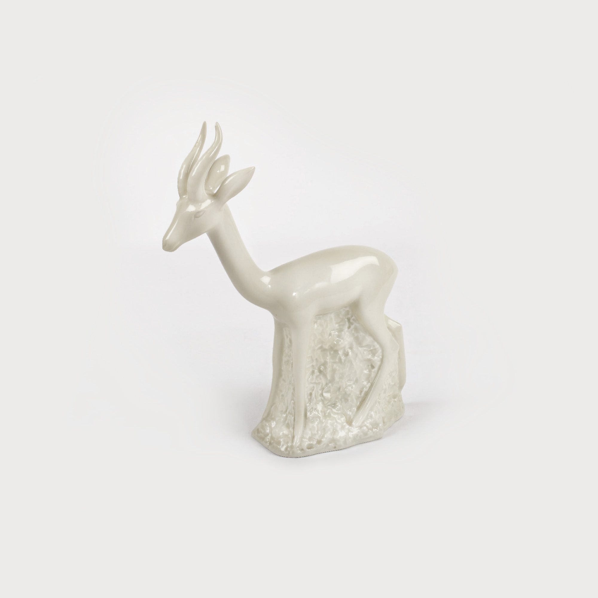Elegantă figurină din porțelan Haviland, designer Uli Schoop, manieră Art Deco, 1946-1957