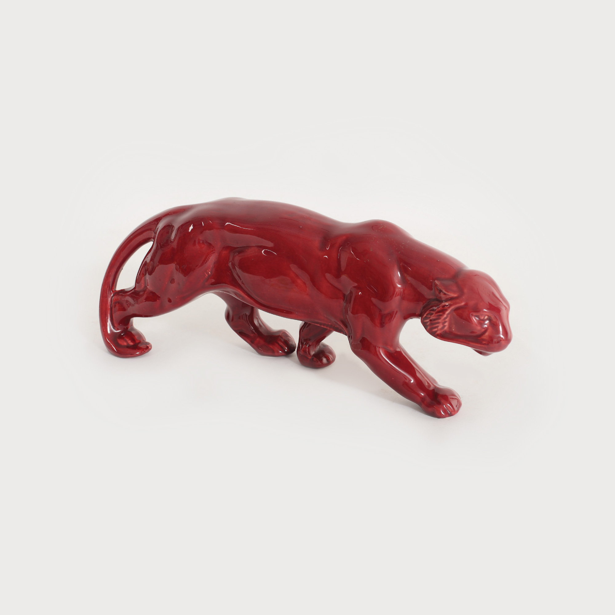 "Panteră" - figurină din ceramică, manieră Art Deco