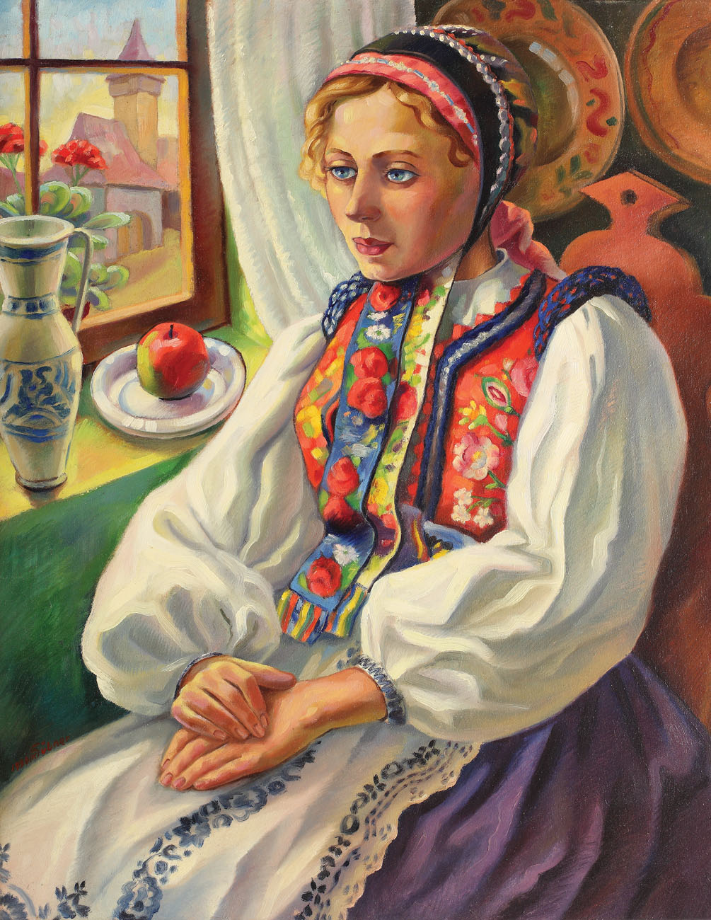 Săsoaică la fereastră