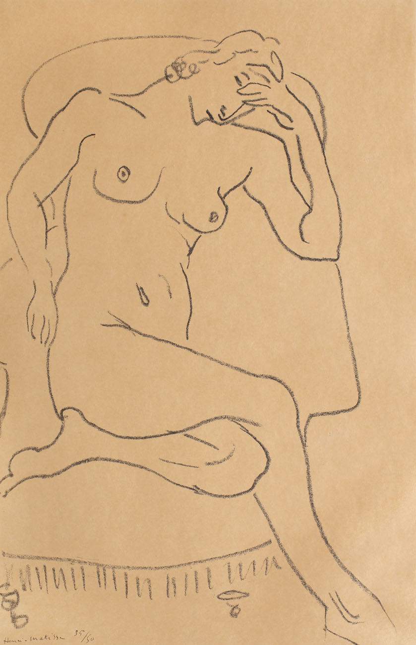 Nud în fotoliu