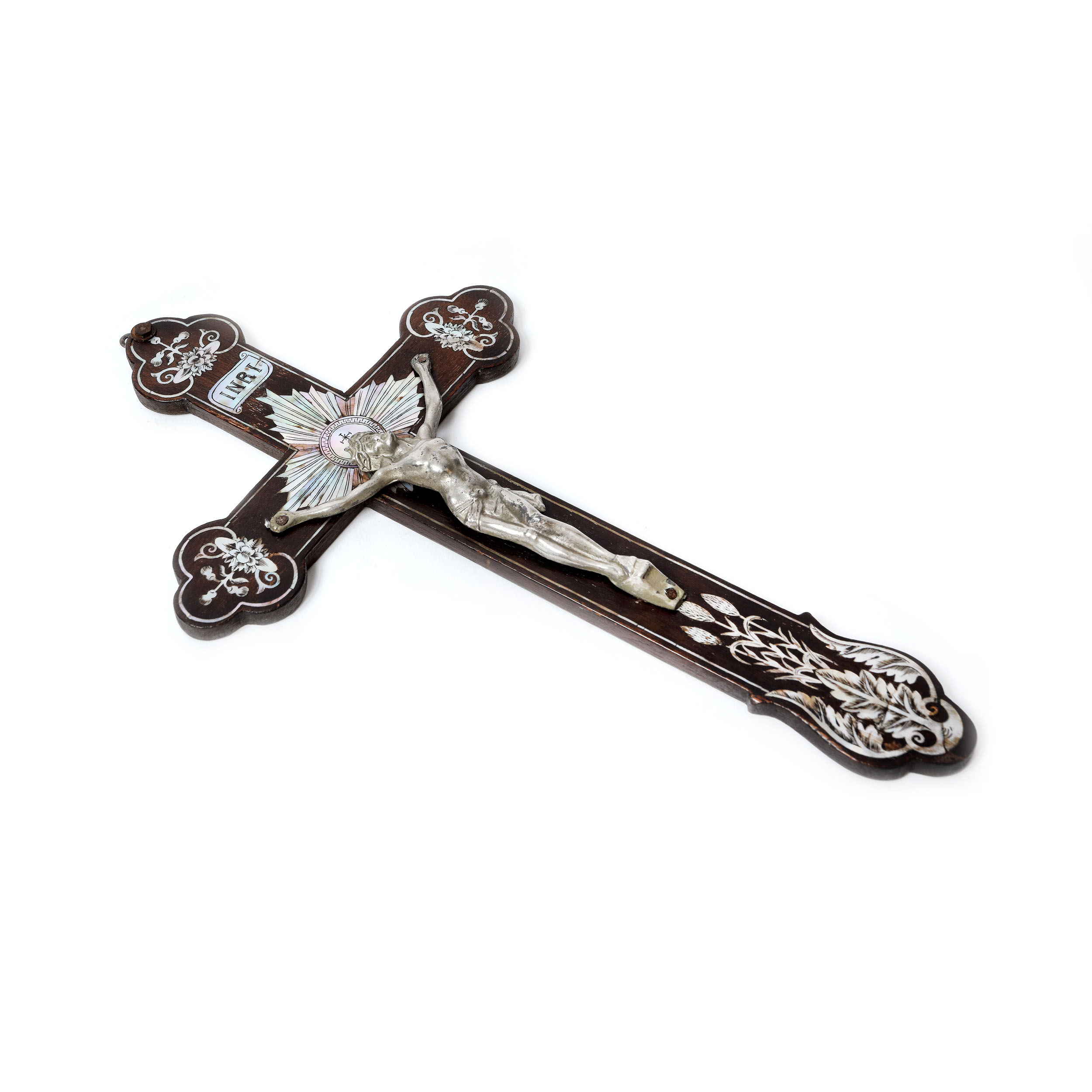 Apostles' Cross made of exotic wood with mother-of-pearl inlays, Macau, China, the 18th-19th century