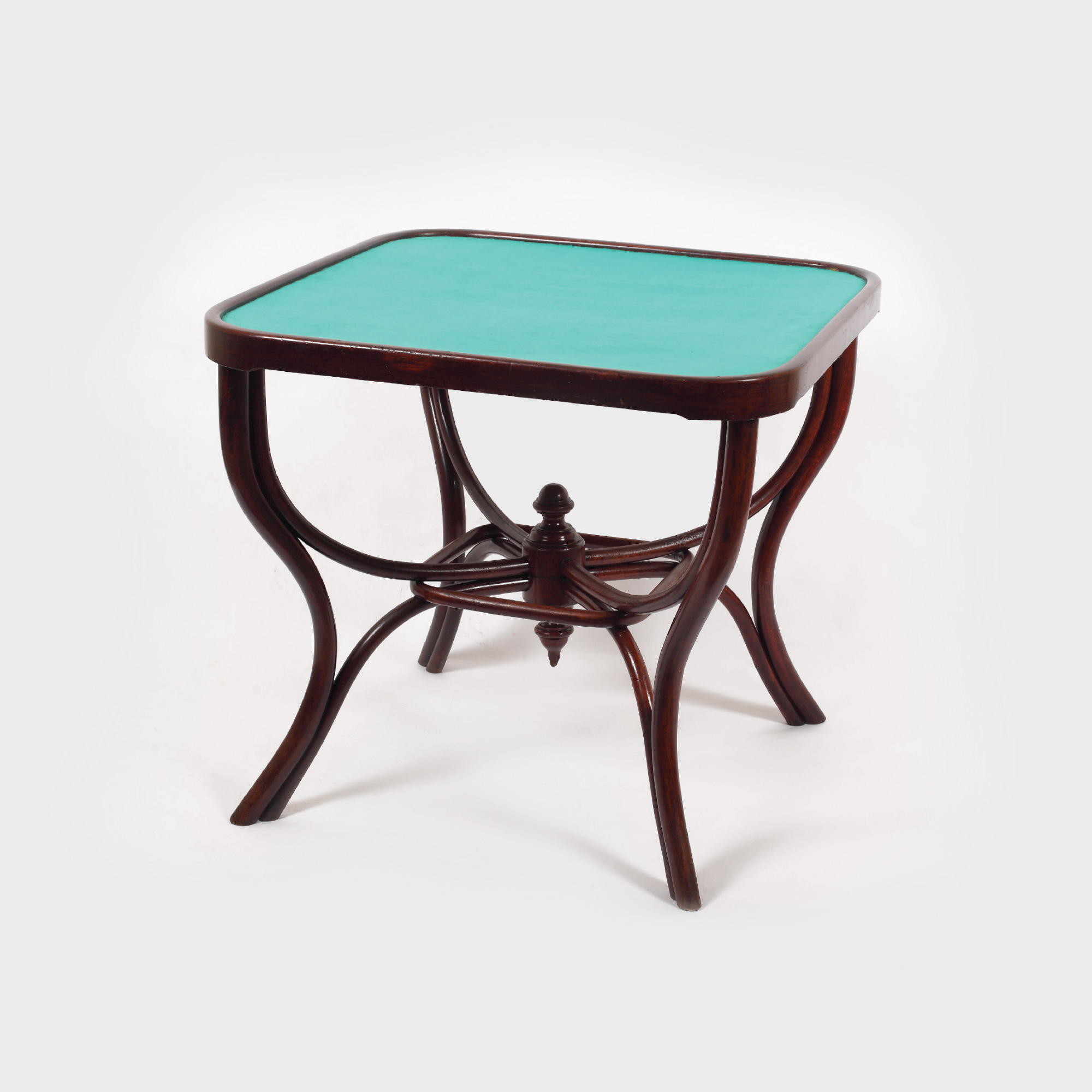 Masă de joc Thonet, din lemn de fag, 1910-1920