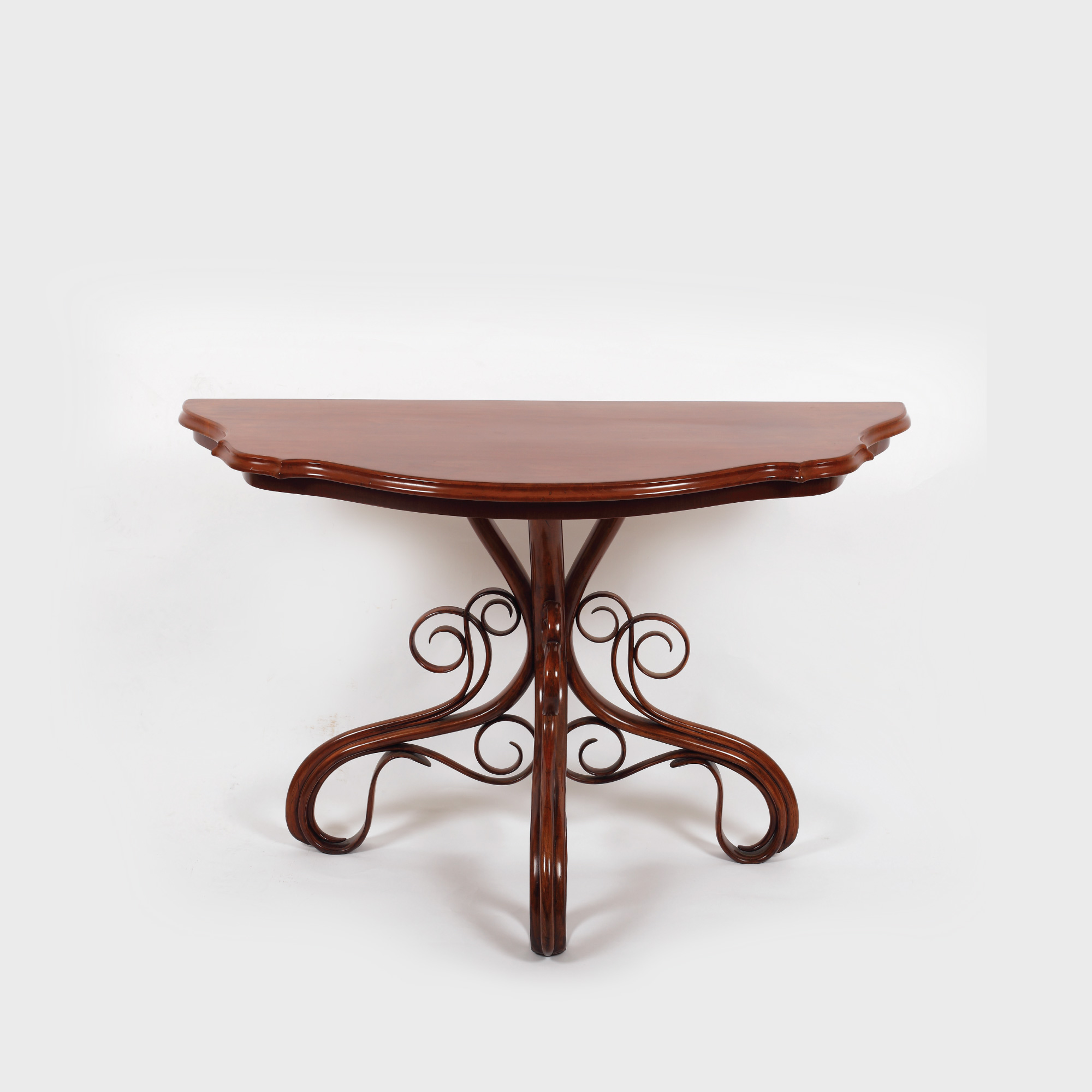 Superbă consolă Thonet, din lemn de fag, stil Art Nouveau, 1890-1910