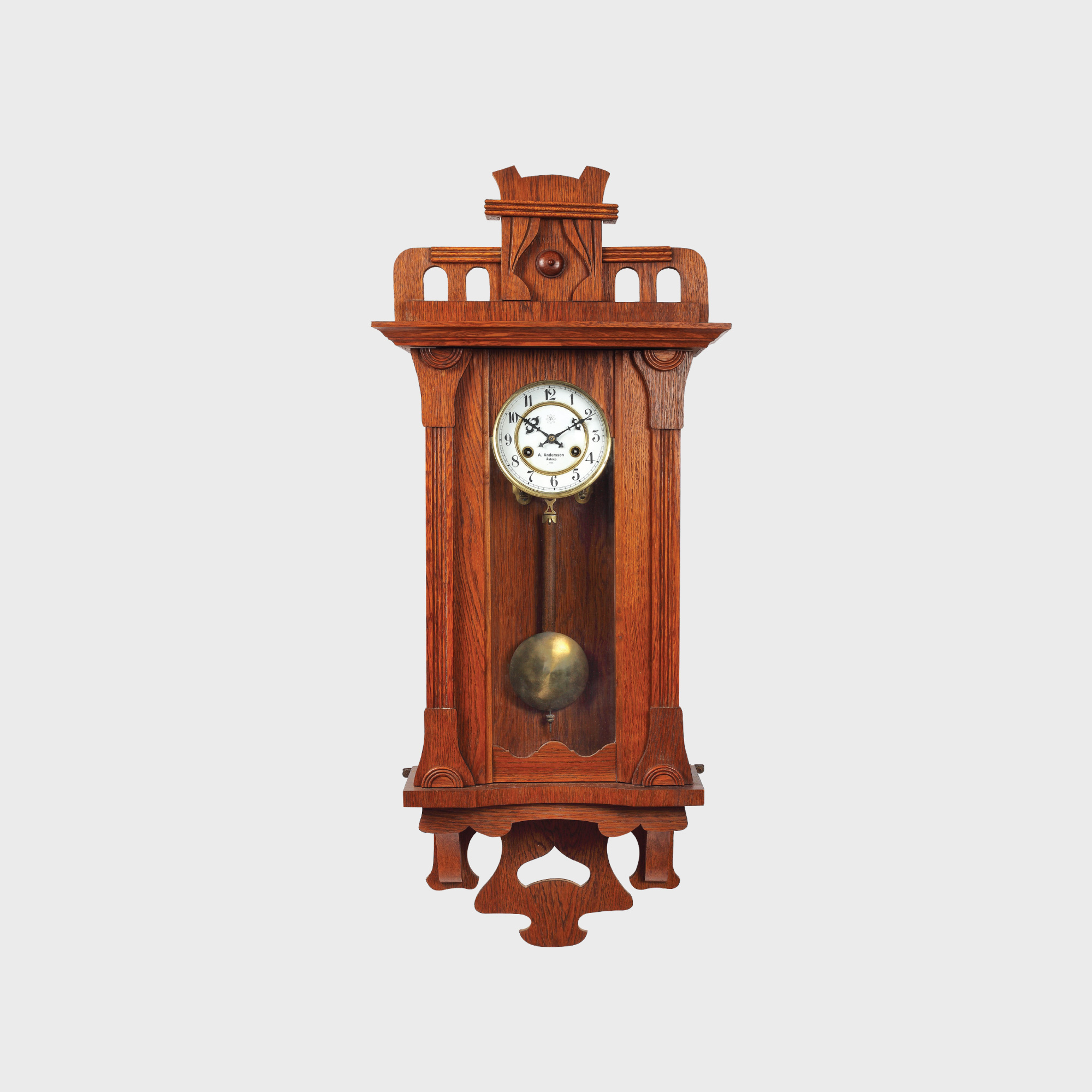 Pendulă Junghans de perete, stil Art Nouveau, 1900-1914