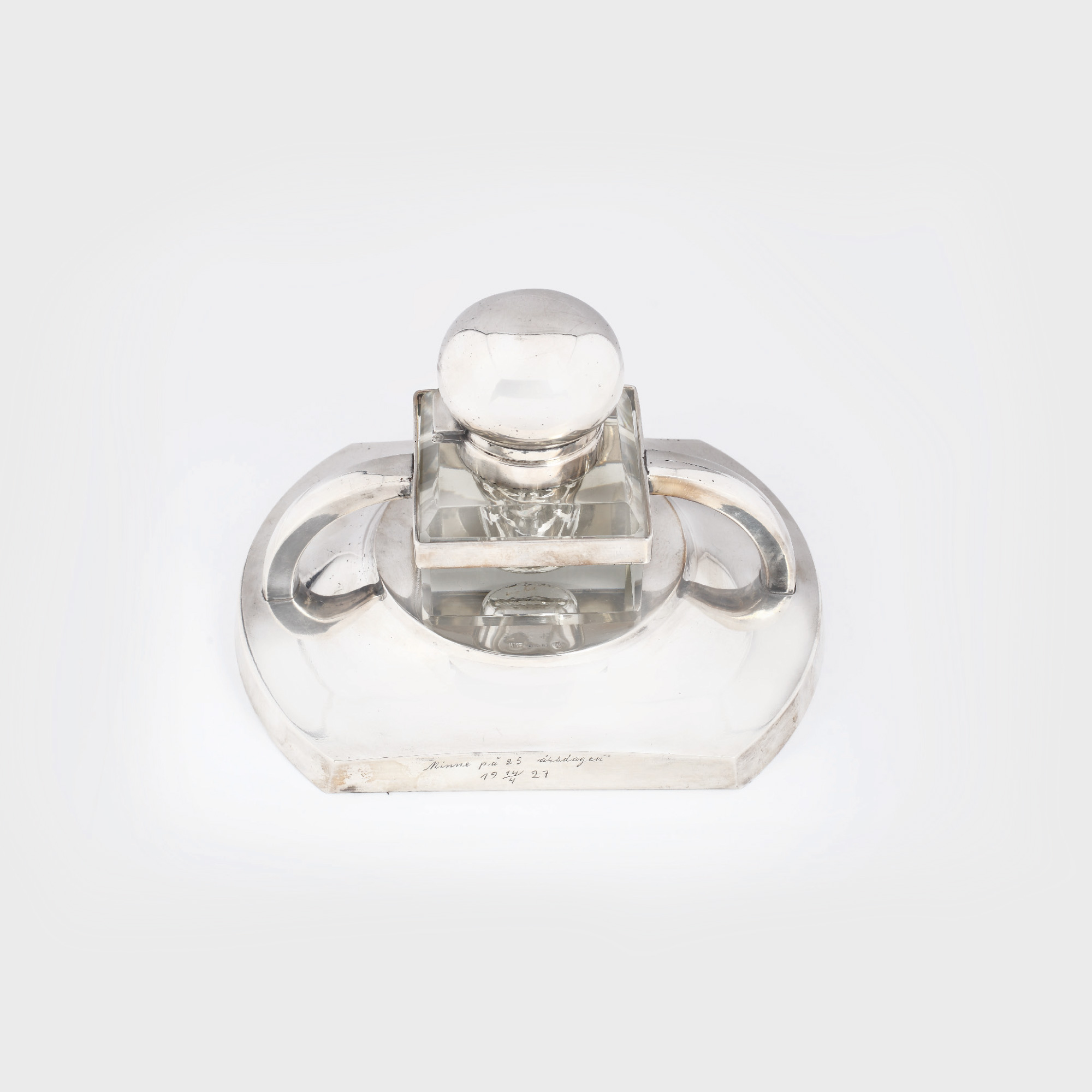 Elegantă encrieră argintată WMF, stil Art Nouveau, cca. 1910