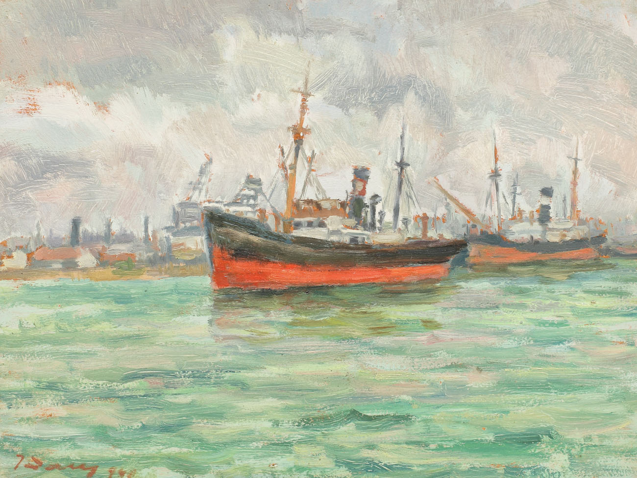 În port