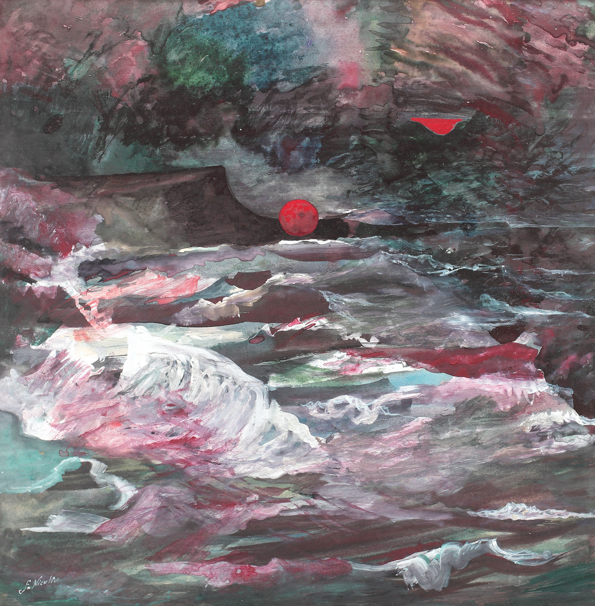 Turmoil at sunset