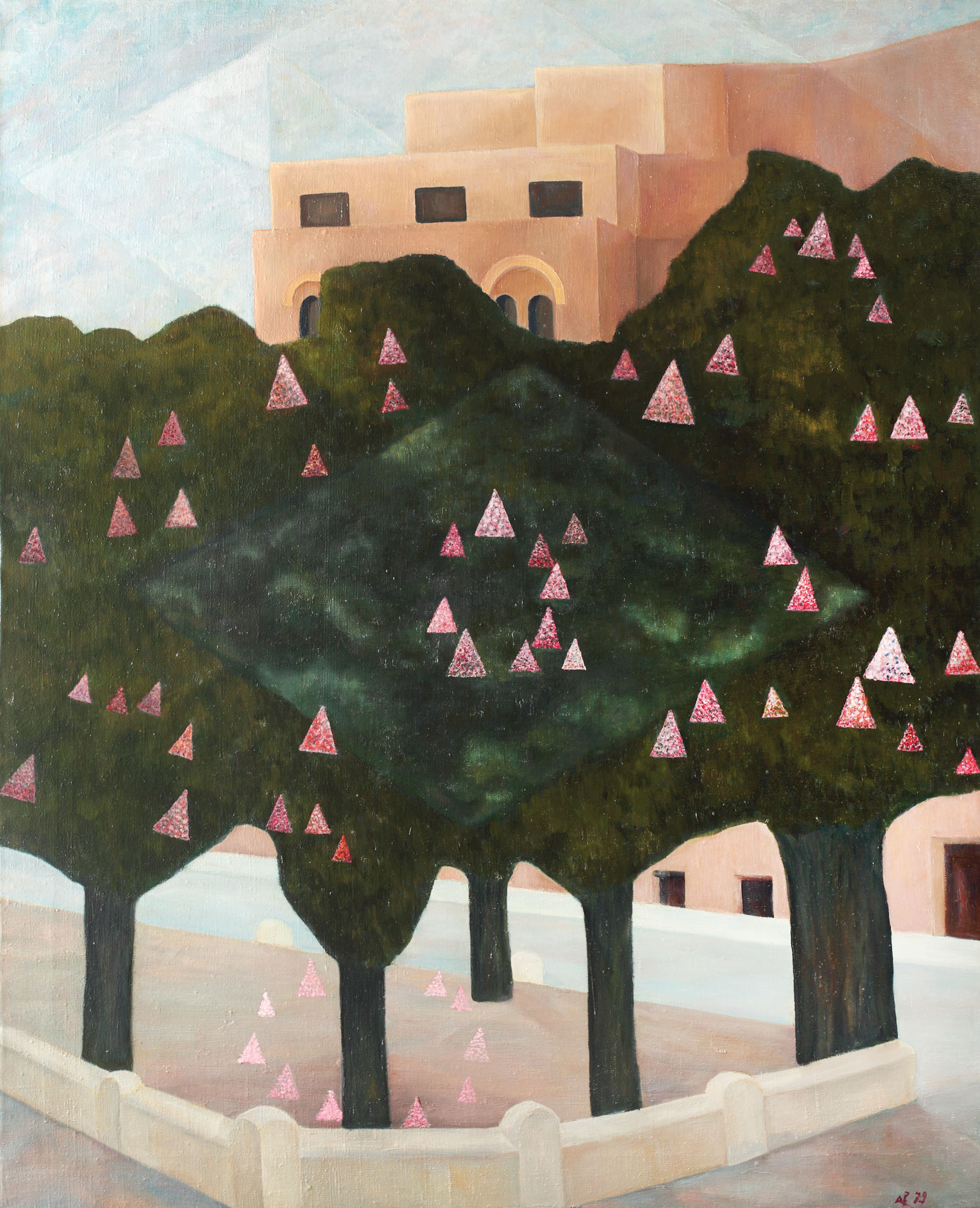 Trees in bloom