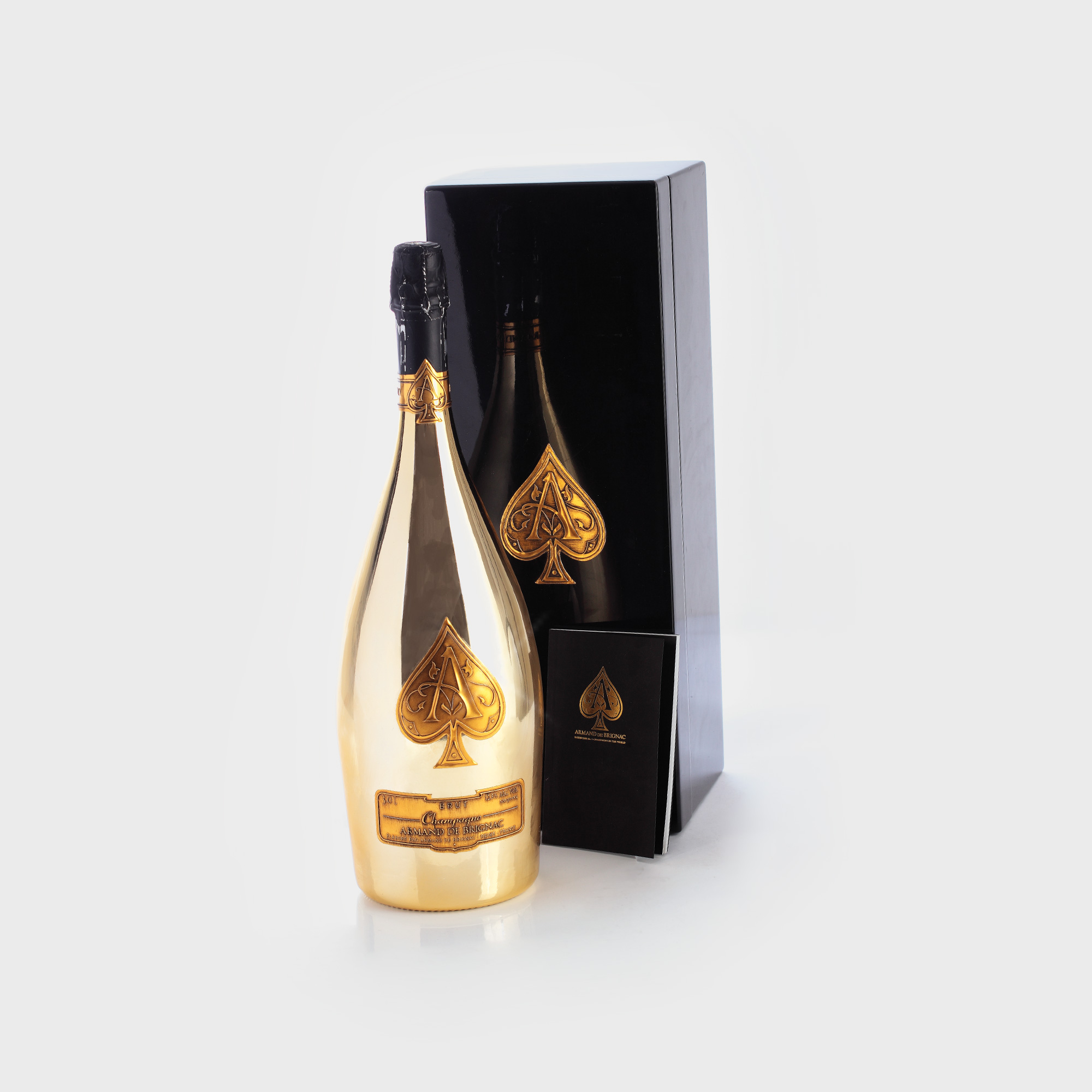Armand de Brignac "Ace of Spades" Brut Champagne Jeroboam 3 l. în cutie de lemn, 1 sticlă x 3 l.