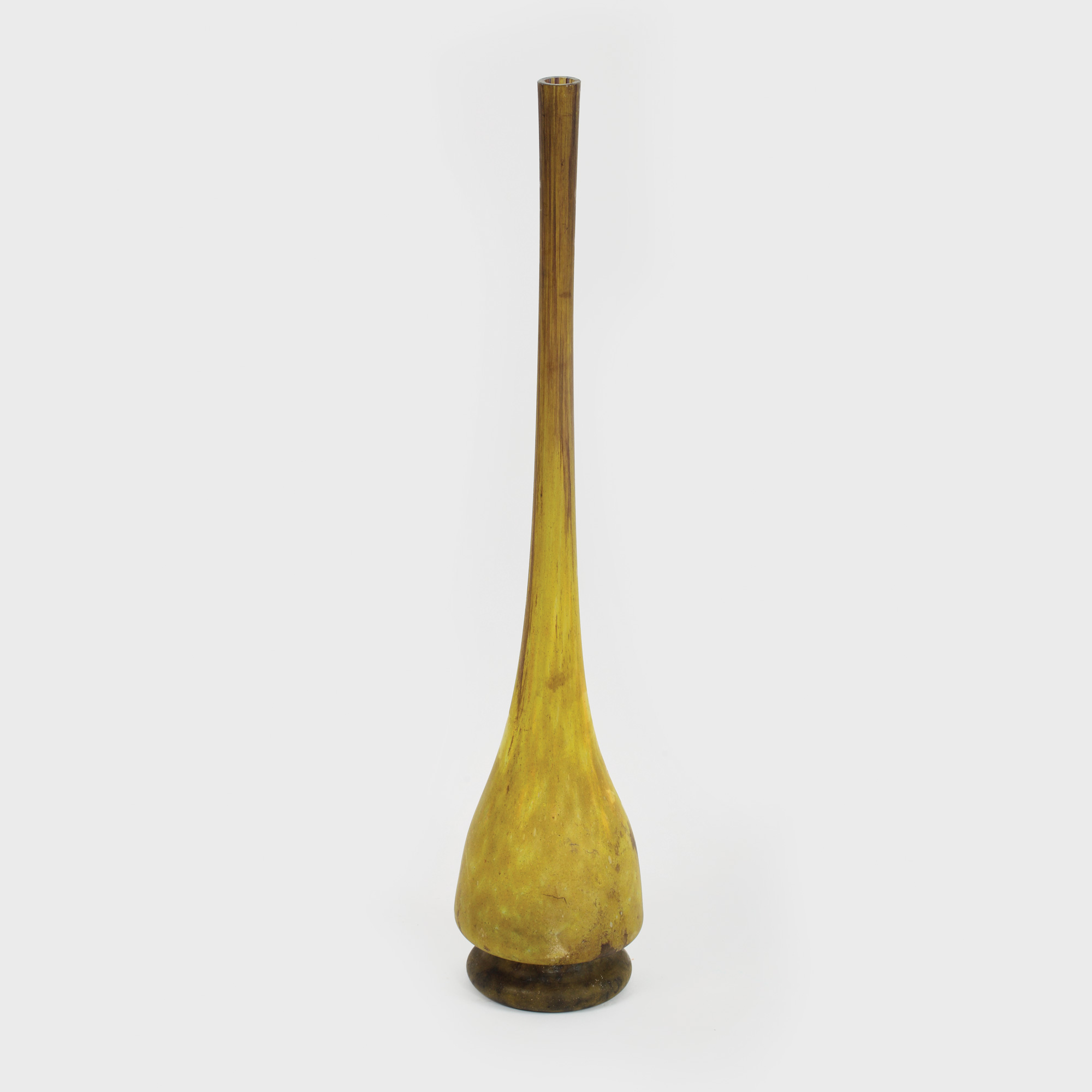 Vas soliflor Daum Nancy, model Berluze, manieră Art Nouveau, cca. 1918