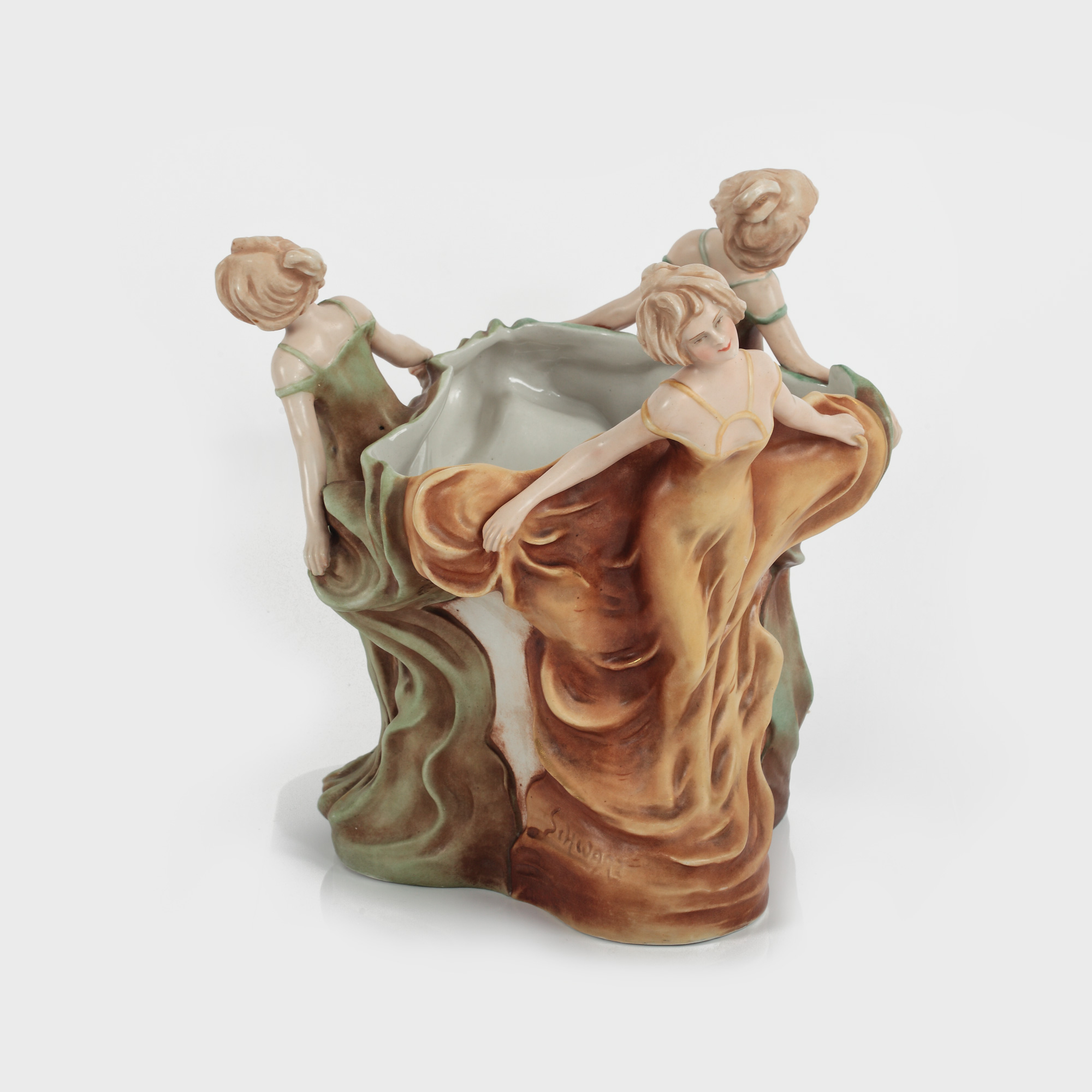 Cache-pot Art Nouveau, designer Bernard Bloch, cca. 1900