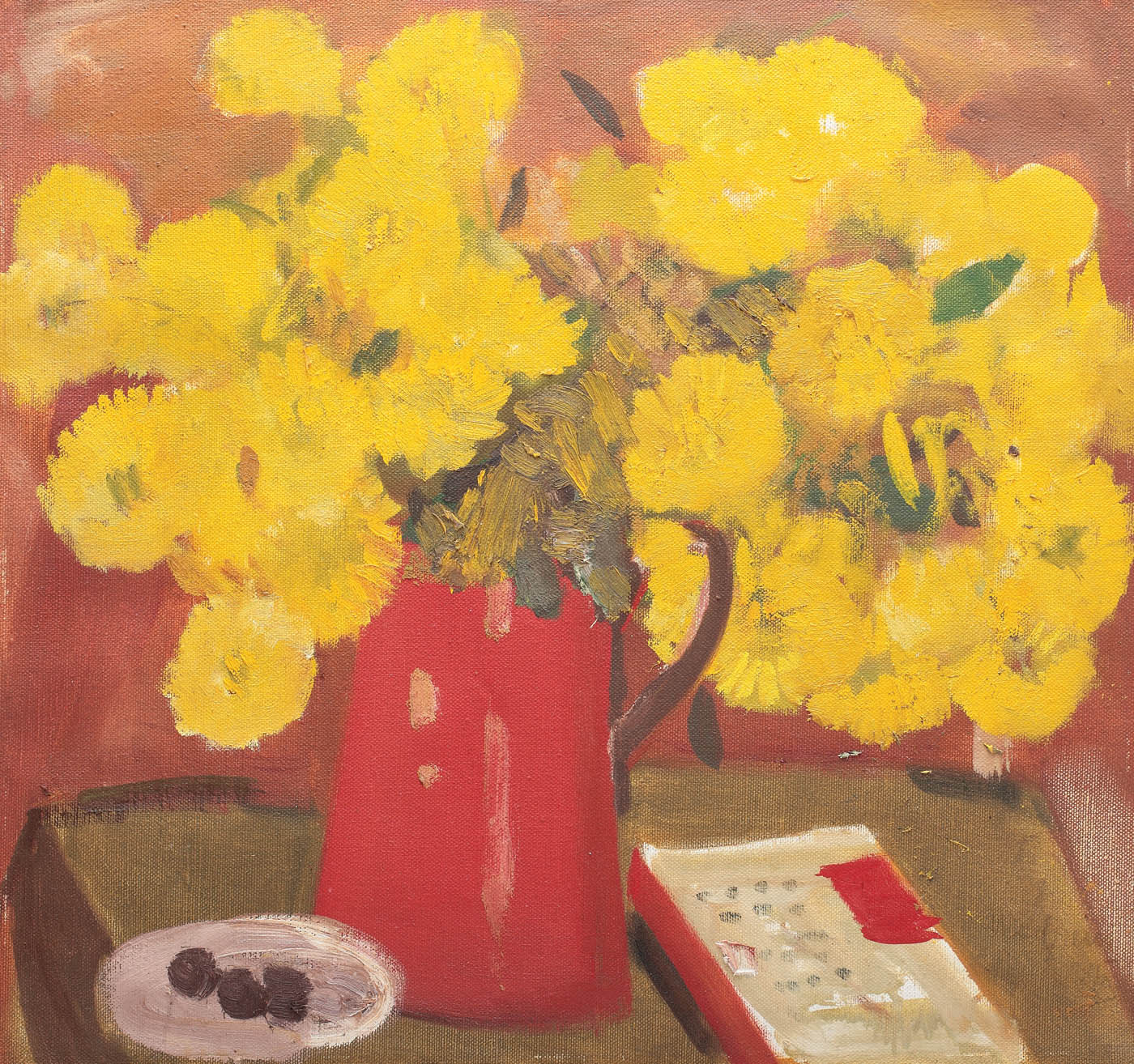 Jug with daisies
