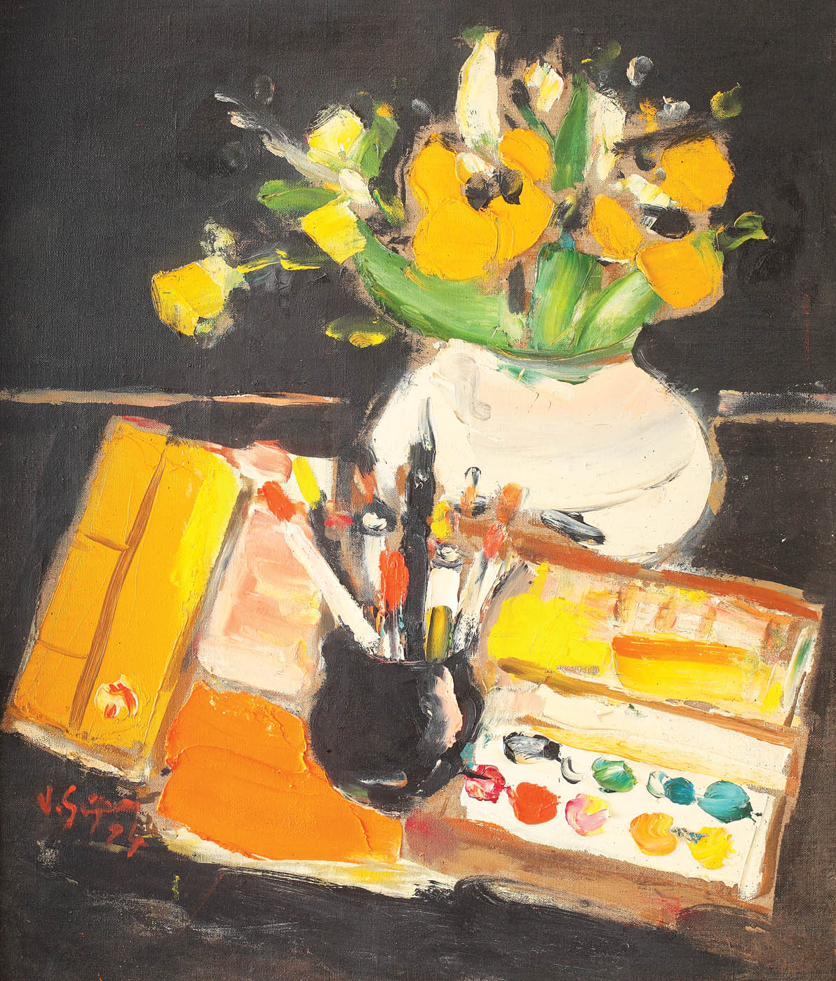 Flowers and watercolours