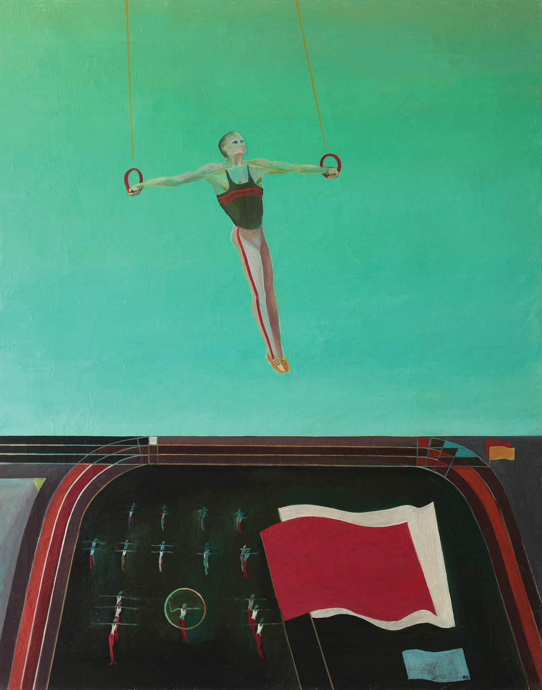 In the air