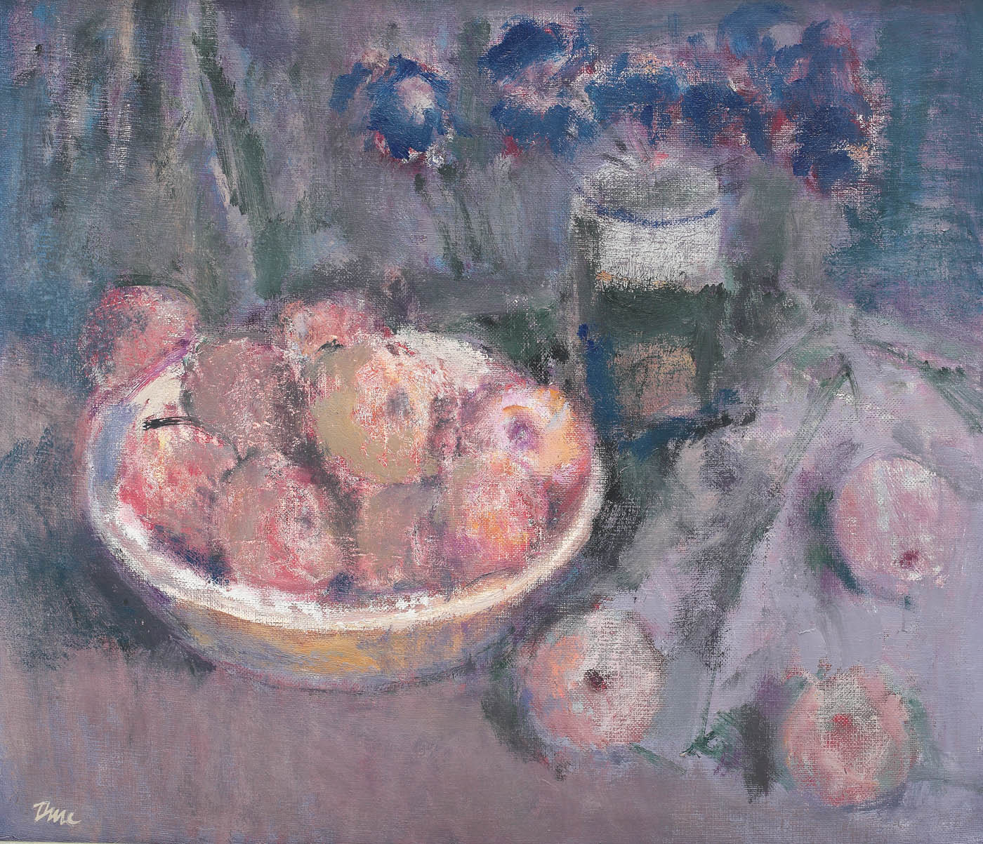 Still life with apples